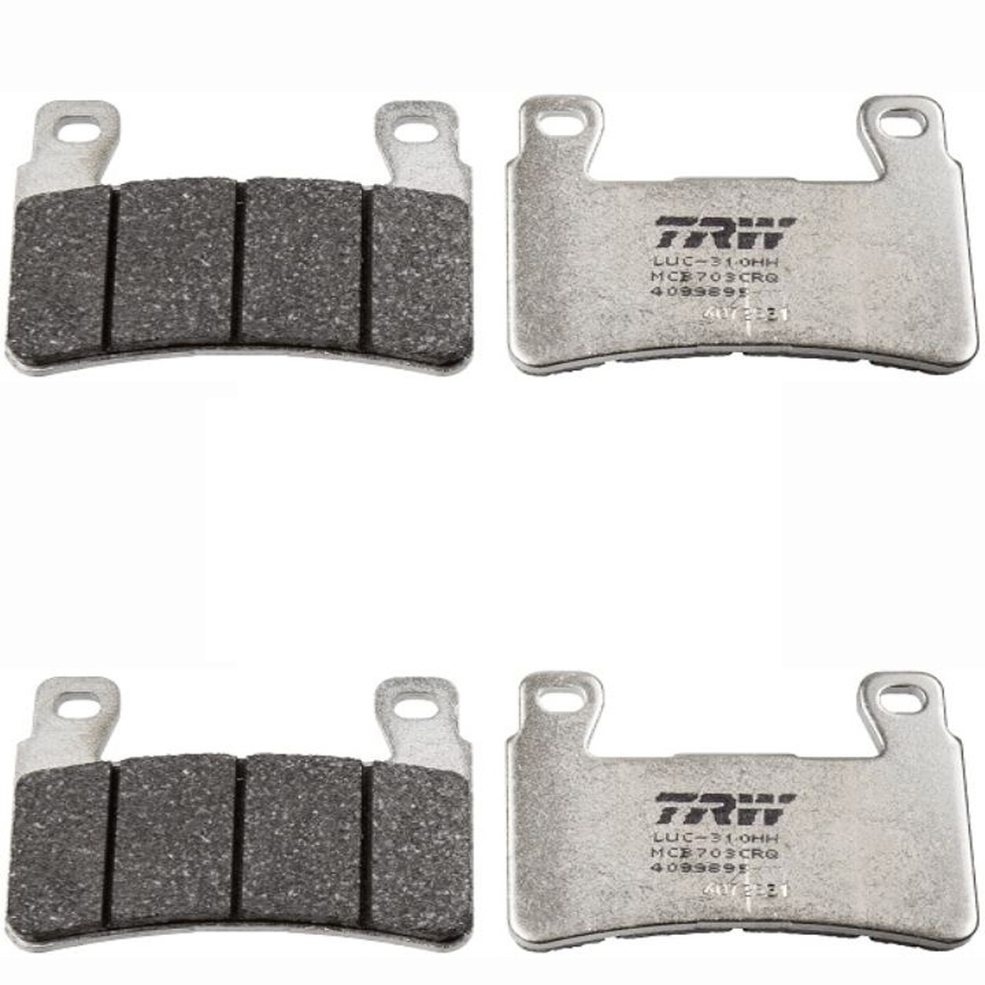 TRW MCB703CRQ Carbon Bremsbelagsatz vorne für Honda CBR600FS CBR900RR Fireblade VTR1000 SP1 SP2