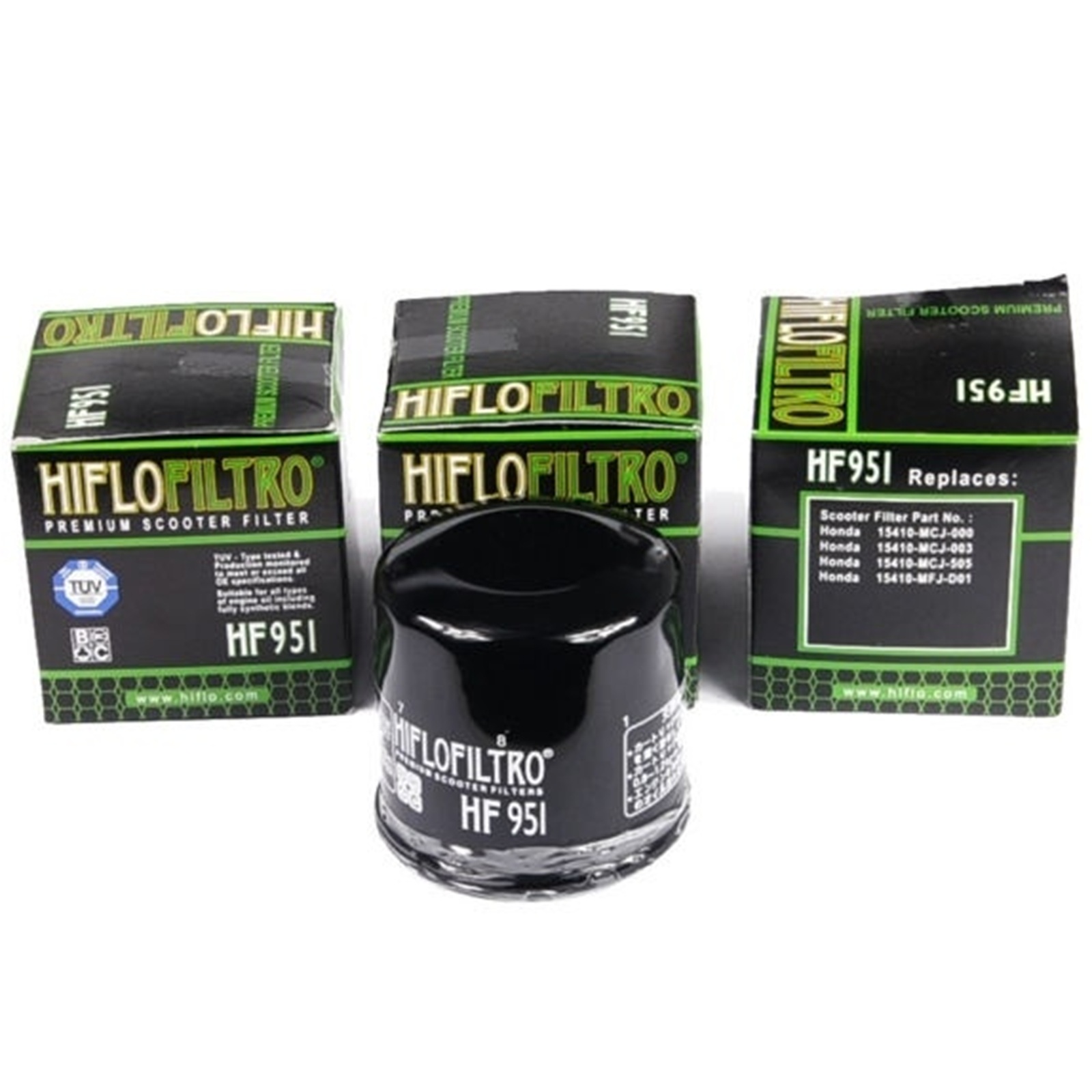 3x Hiflo Ölfilter HF951 für Honda FJS400 FJS600 NC750 NSS250A NSS300 SH300i Ai Yamaha XP