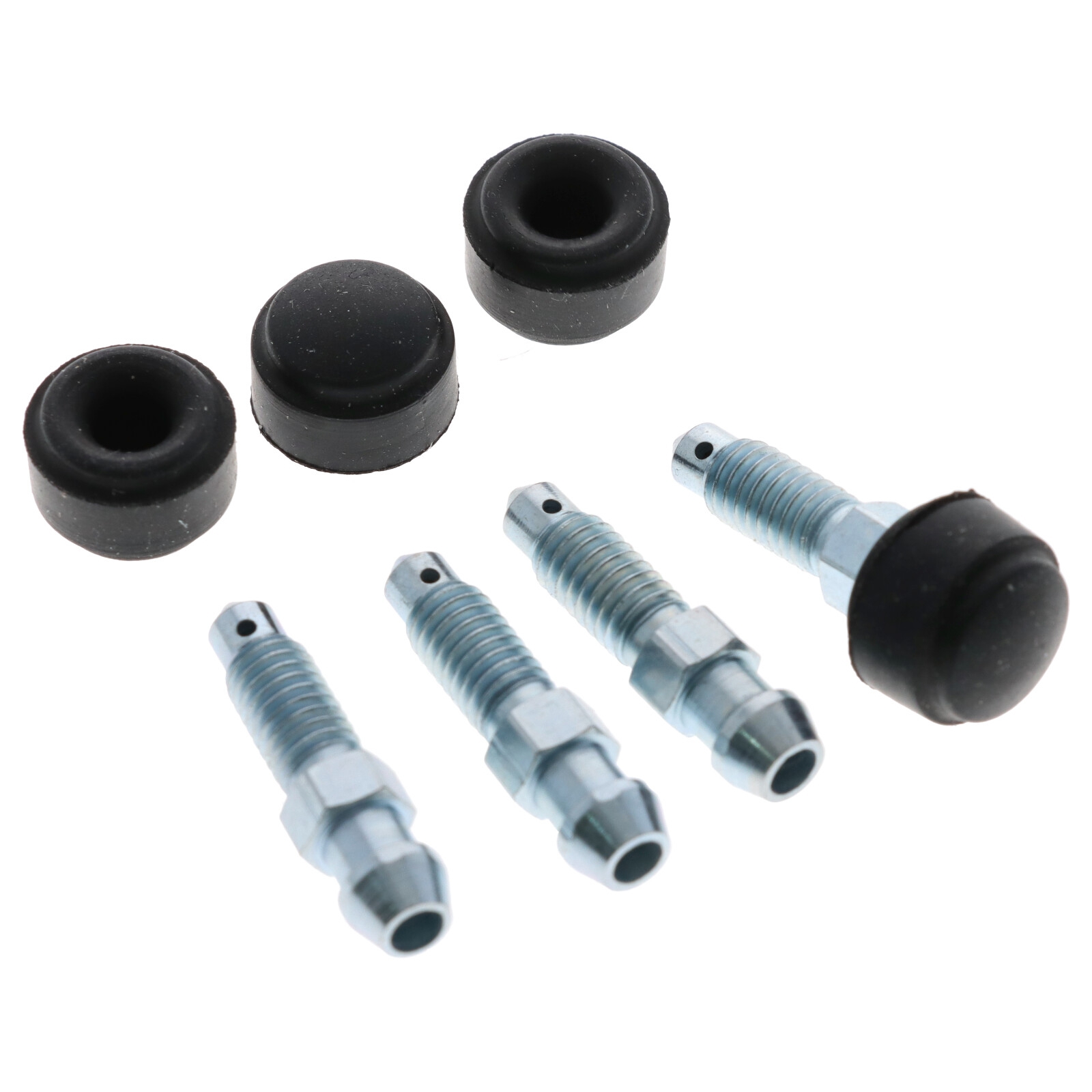 4x Quick Brake Bremssattel Entlüfterschraube Entlüftungsventile M6x1.00x29 SW7 mit Kappen