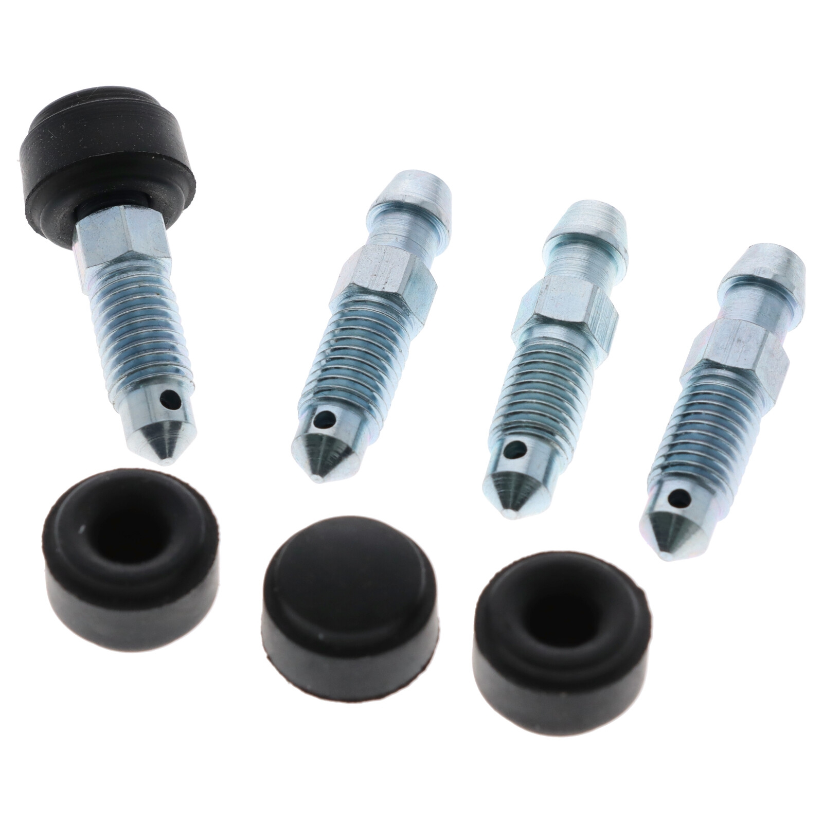 4x Quick Brake QB0086-4 Bremssattel Entlüfterschraube Entlüftungsventile M7x1x30.5 mm mit Kappen