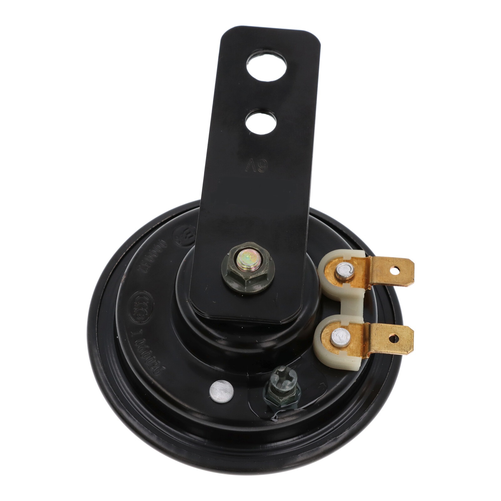 Motorrad Hupe schwarz-blau, 6 Volt, 65 mm E-geprüft