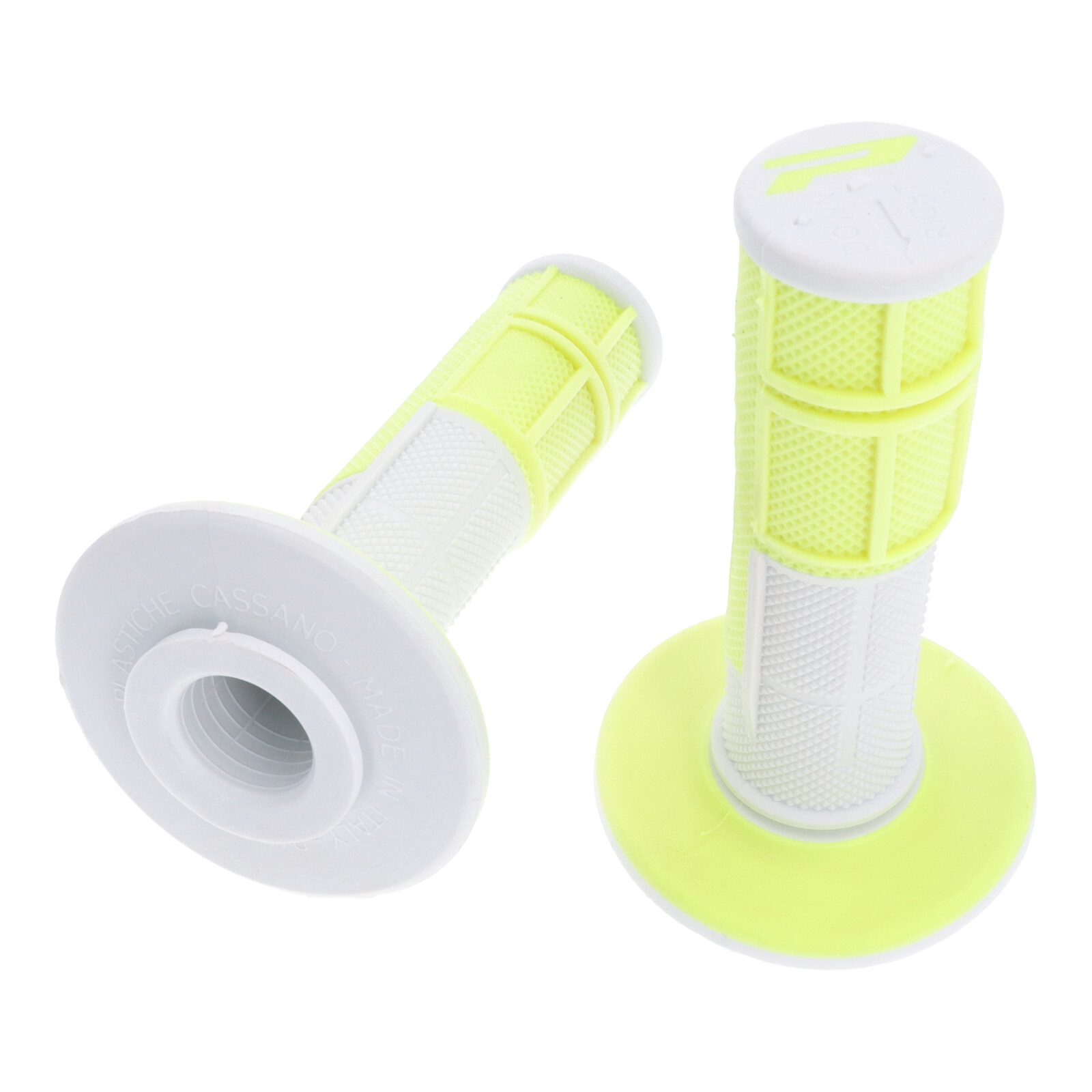 Progrip 801 Soft Touch Griffgummi weiss neongelb für Enduro Motocross Offroad Motorrad