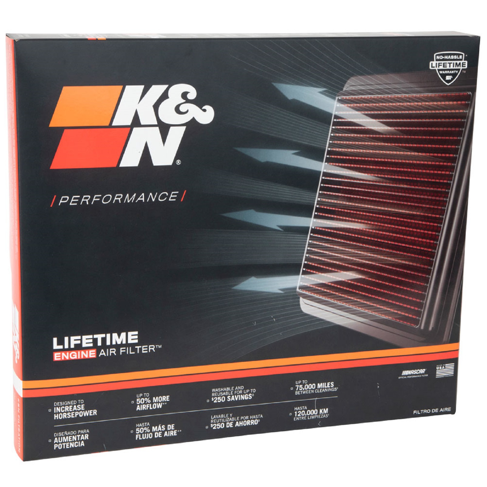 K&N Tauschluftfilter für Ford Tourneo Transit 2.0 2.2 Diesel 2006-2020