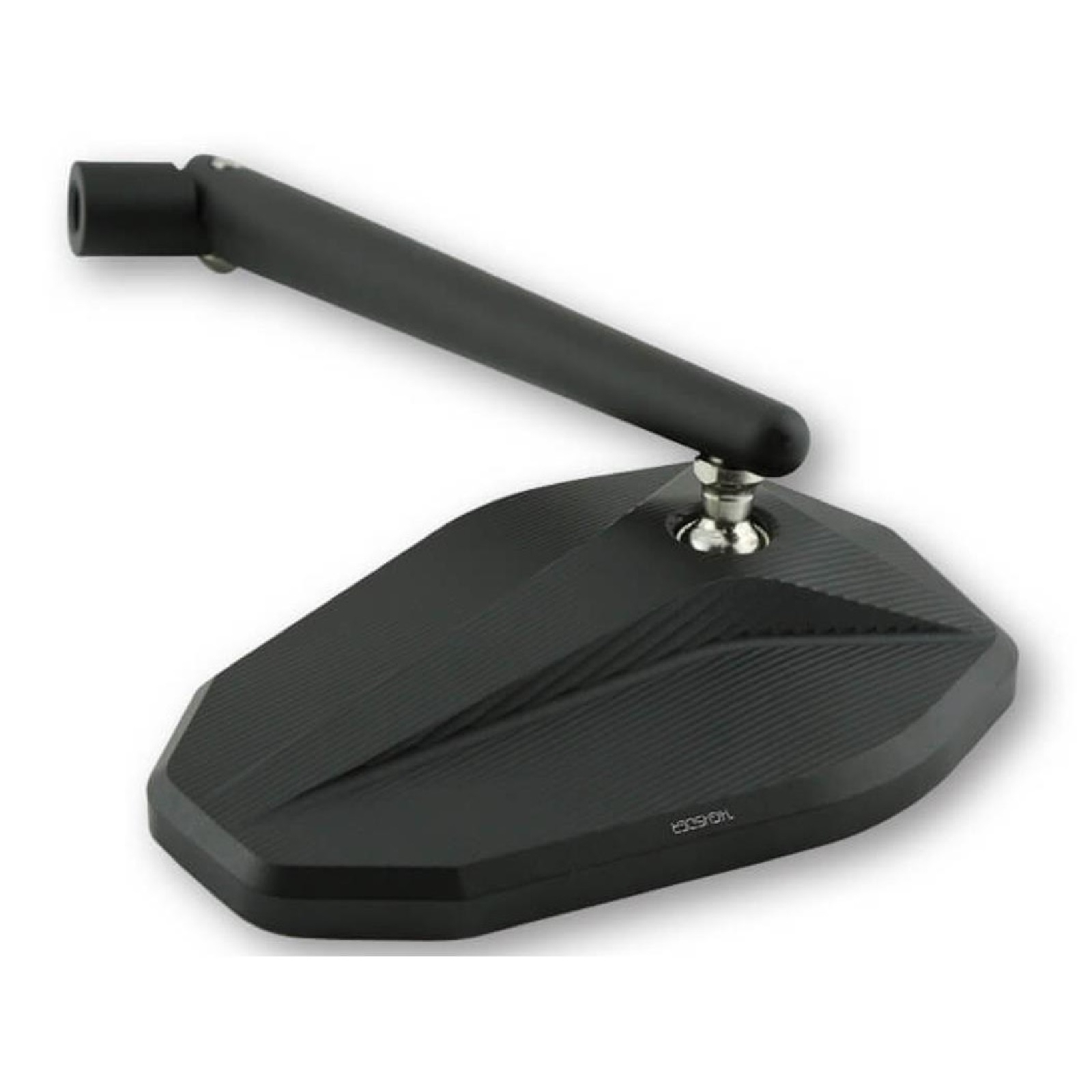 Spiegelpaar universell für viele Fahrzeuge aus Aluminium in schwarz mit M10 Gewinde Beidseitig montierbar