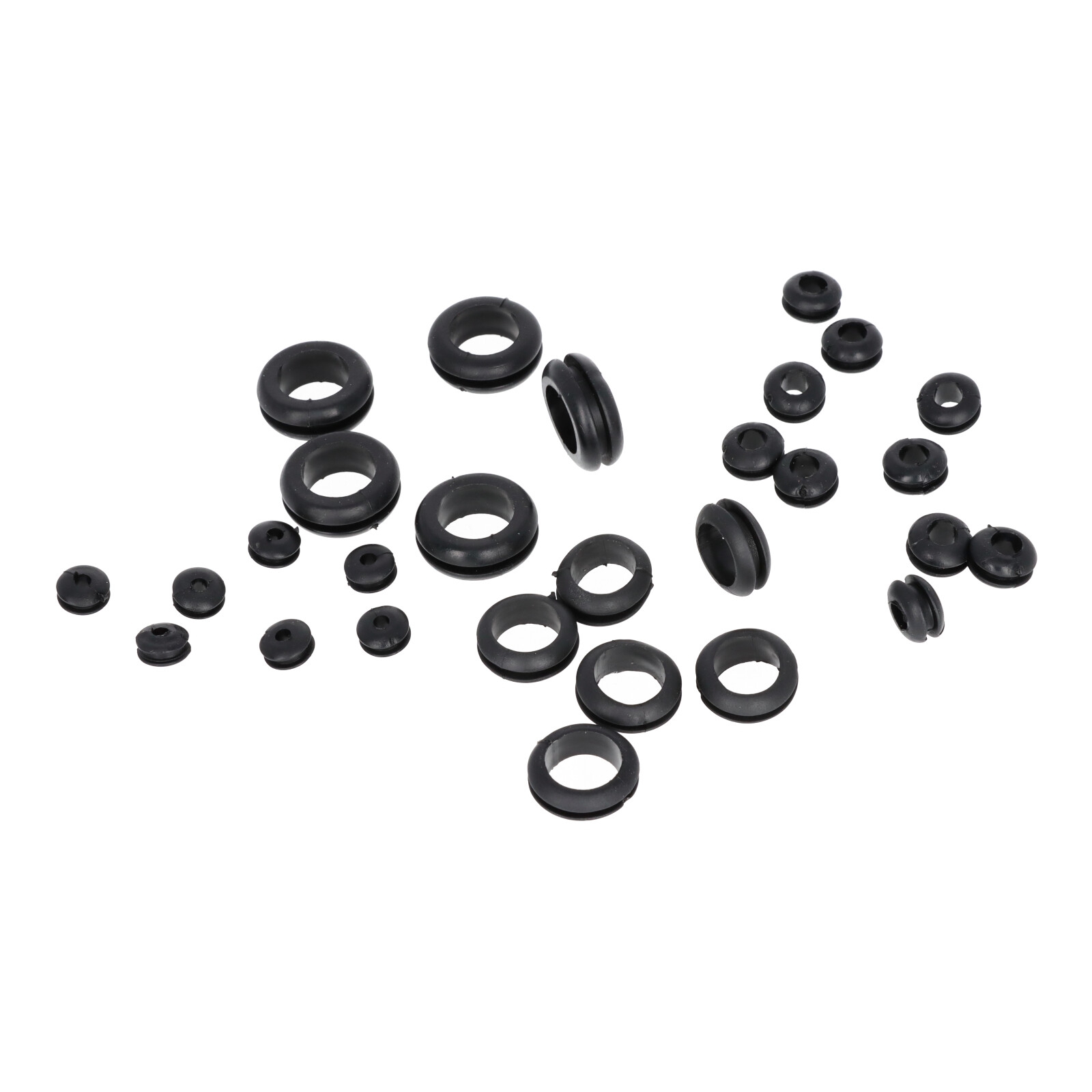 180-tlg. Durchgangstüllen Sortiment Gummi-Tüllen Set-Box Kabel Durchführung Satz