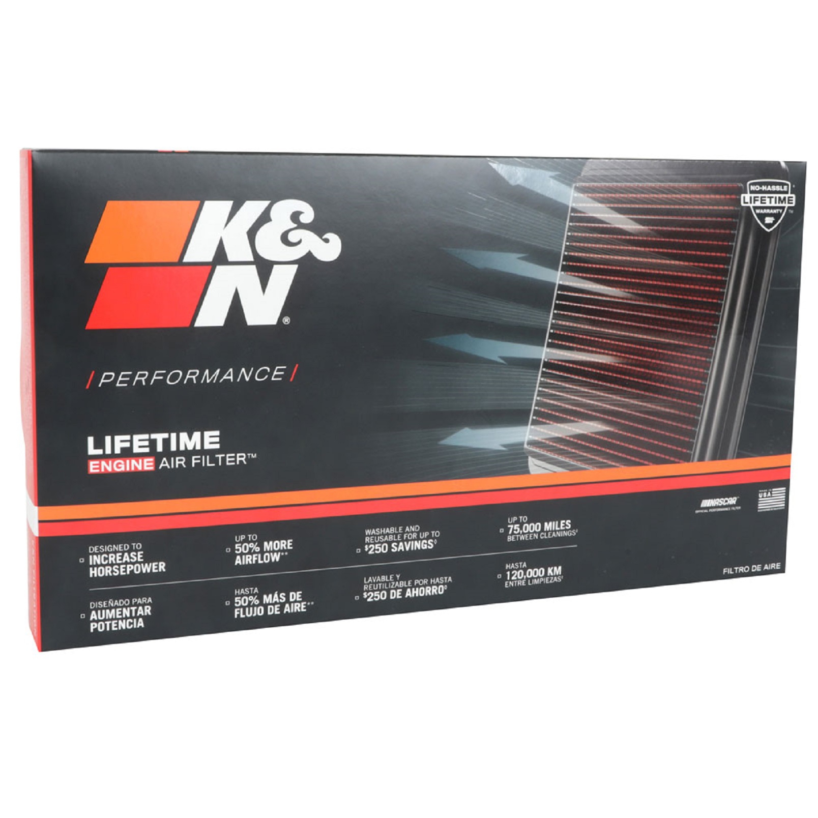 K&N Tauschluftfilter für Citoen Opel 1.2 1.6 Peugeot 208 308 408 508 2013-22