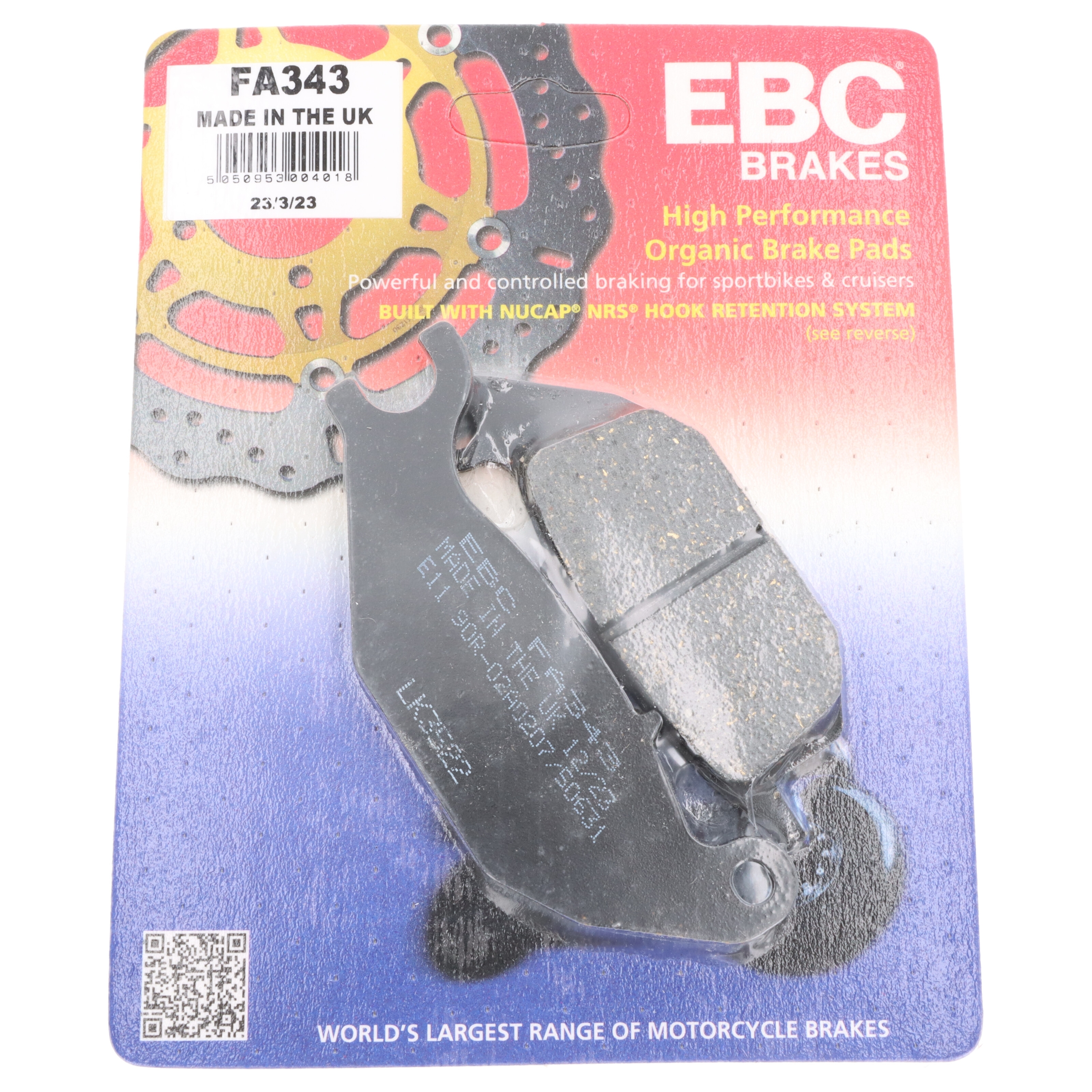 EBC Bremsbeläge FA343 für Honda XL CBR CR3 125 AJSV R RW Regl Raptor