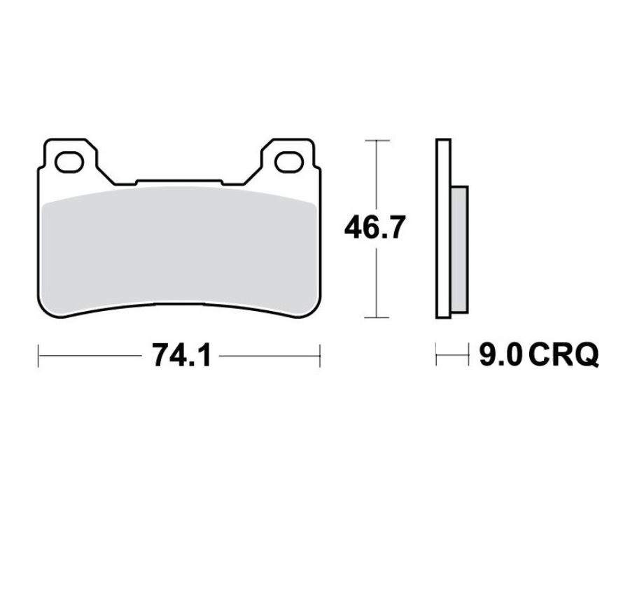 2x TRW Racing Bremsbeläge vorne MCB755CRQ Honda CB1000R CBR600RR RRA CBR1000RR Fireblade
