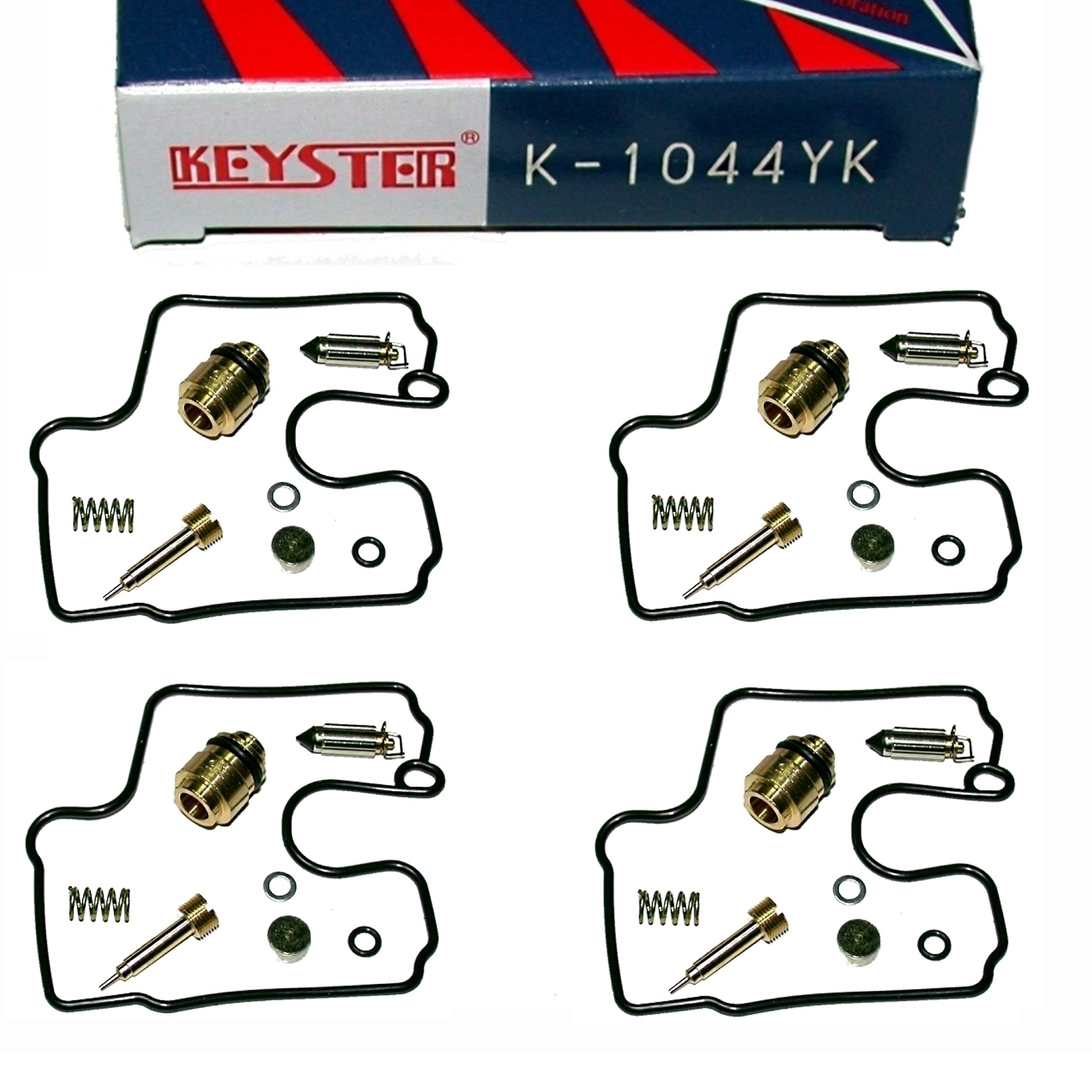 4x Keyster K-1044YK Vergaser Reparatursatz für Yamaha YZF1000R Thunder Ace 1996-2002