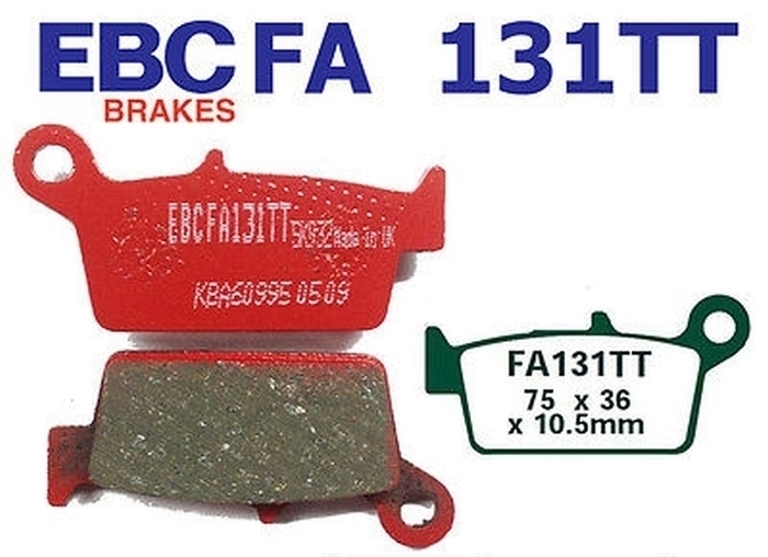 EBC Bremsen-Set hinten Bremsscheibe MD6326C & Bremsklötze FA131TT