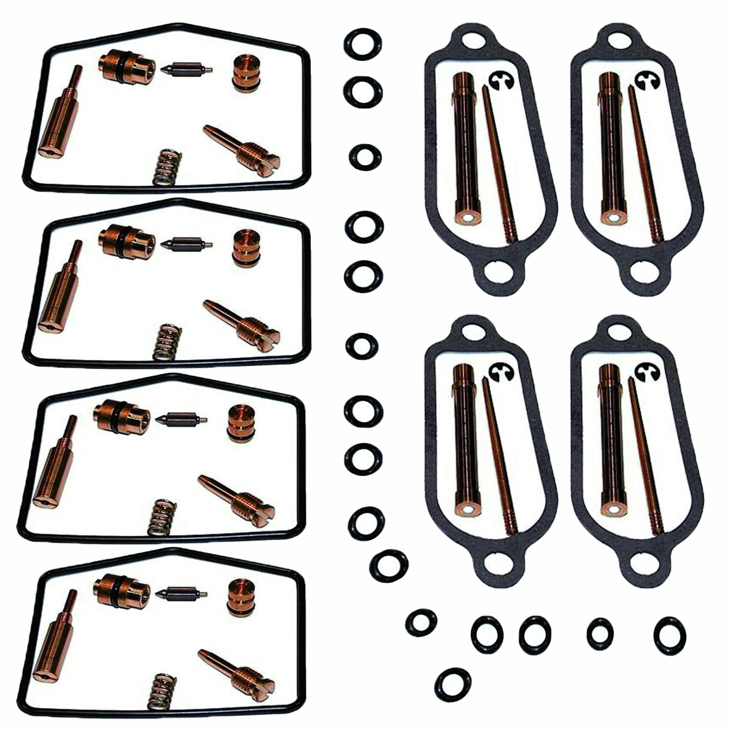 4x Vergaser Reparatursatz für Honda CB 350 F Four CB350F 1973 - 1975