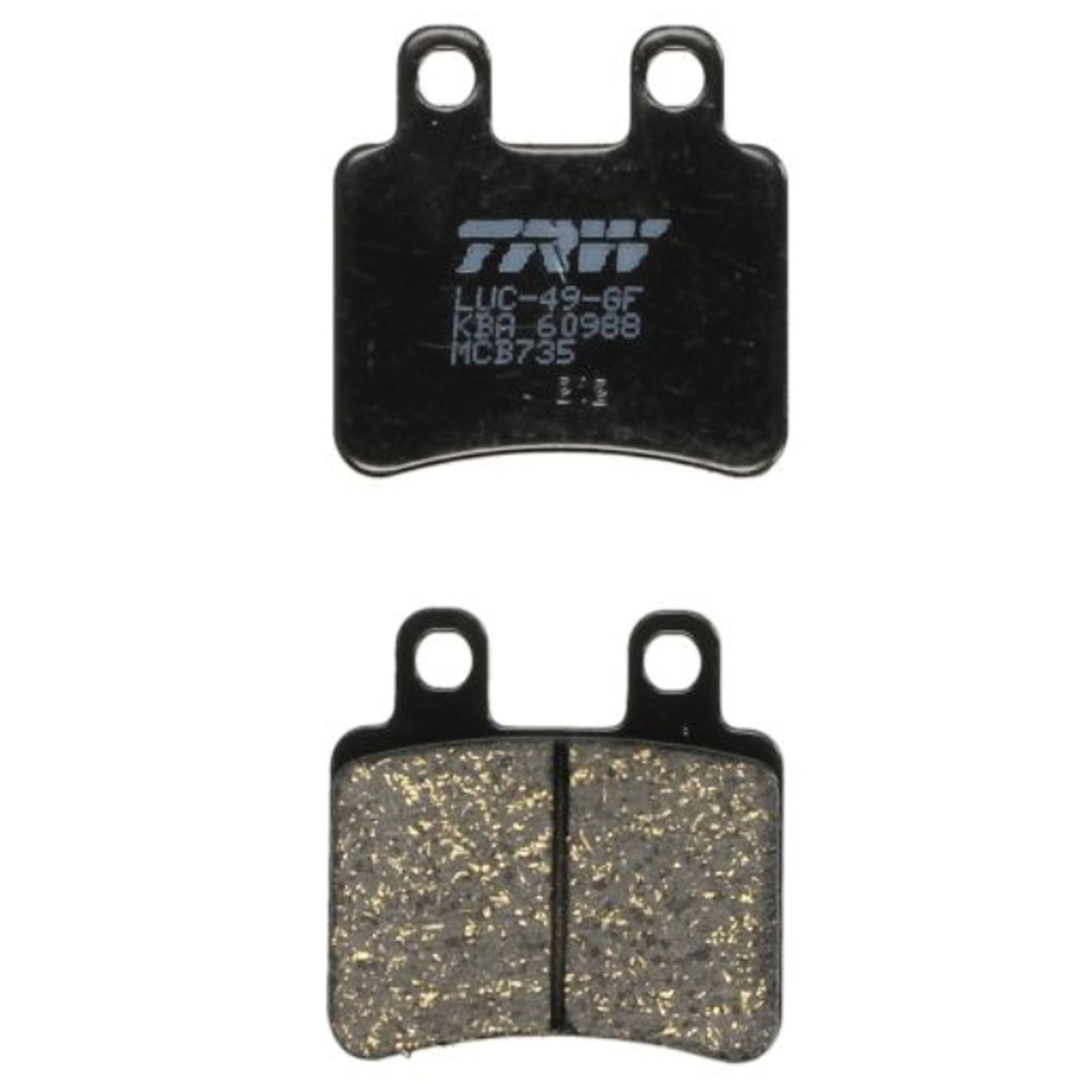 TRW MCB735 Bremsbeläge für Derbi Senda Peugeot Elystar Geopolis Satelis Jet Force Rieju Yamaha XT