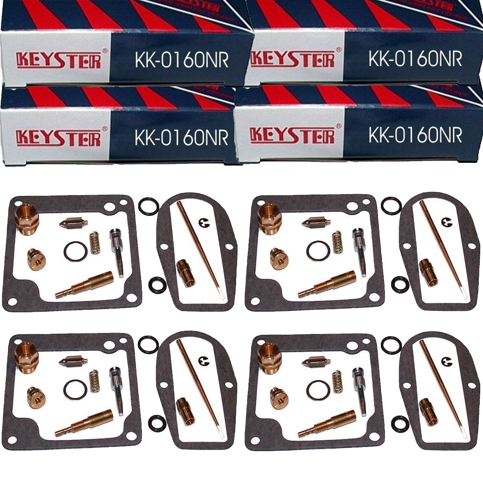 4x Keyster KK-0160NR Vergaser Reparatursatz für Kawasaki Z1A Z1B 900 1974-1975