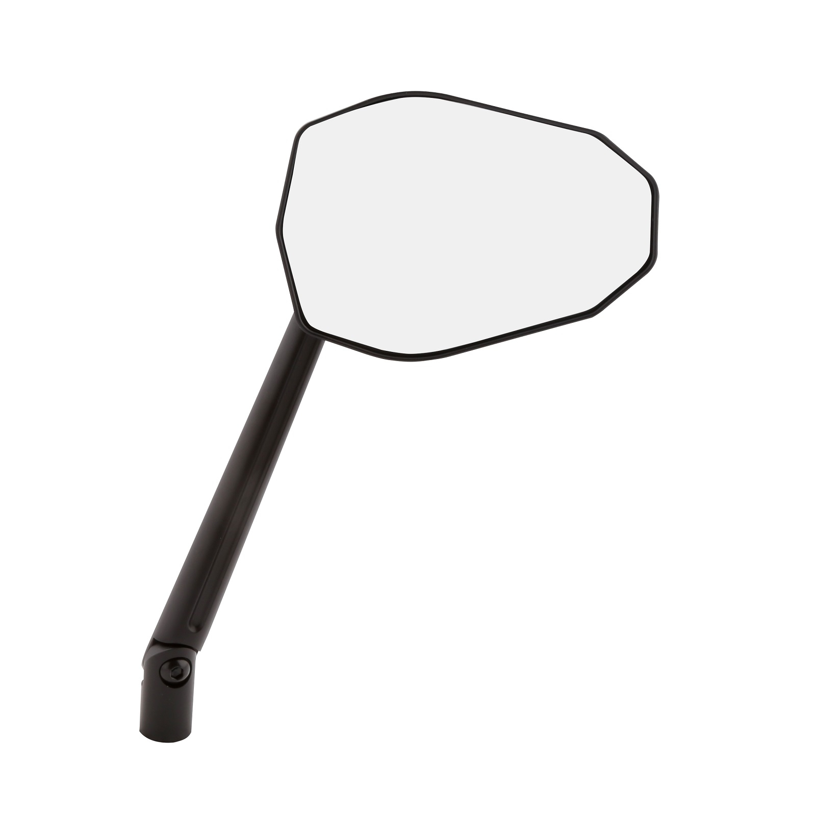 Spiegel passt für viele Fahrzeuge aus Aluminium in schwarz mit M10 Gewinde Beidseitig montierbar