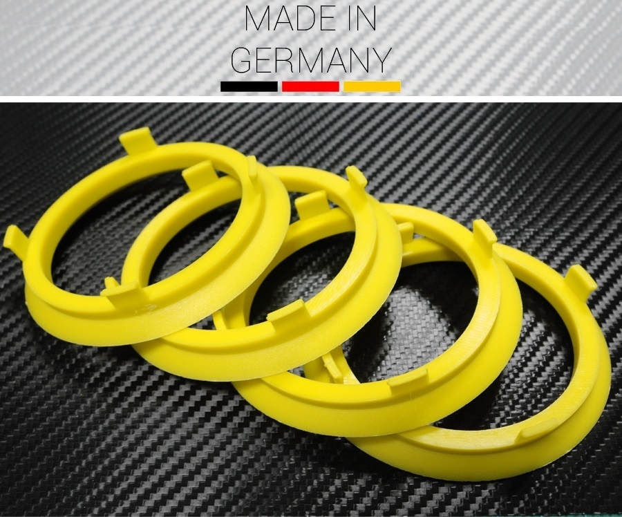 4 X Zentrierring A701601 70,1mm x 60,1mm GELB Lexus Suzuki Toyota