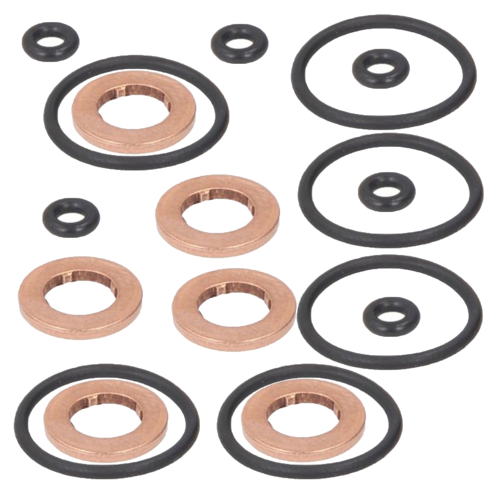 6x Elring 883.680 Dichtungssatz Einspritzdüse für Audi A3 A4 A5 VW Golf Passat Seat Altea