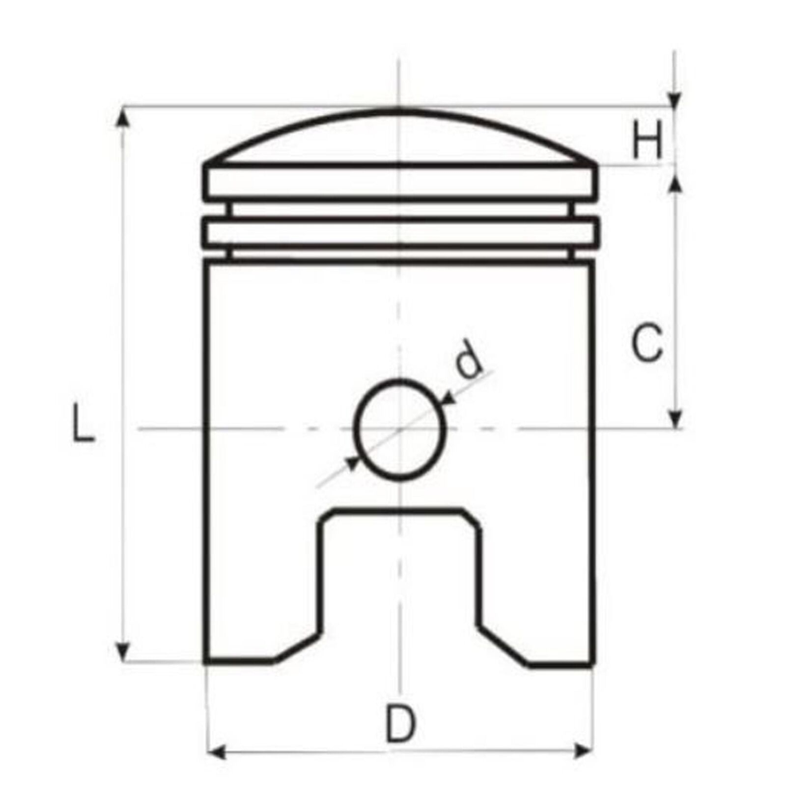 Kolben 44mm Kolbensatz komplett für Pocket Bike Minibike Mini Pocket ATV Mini Quad