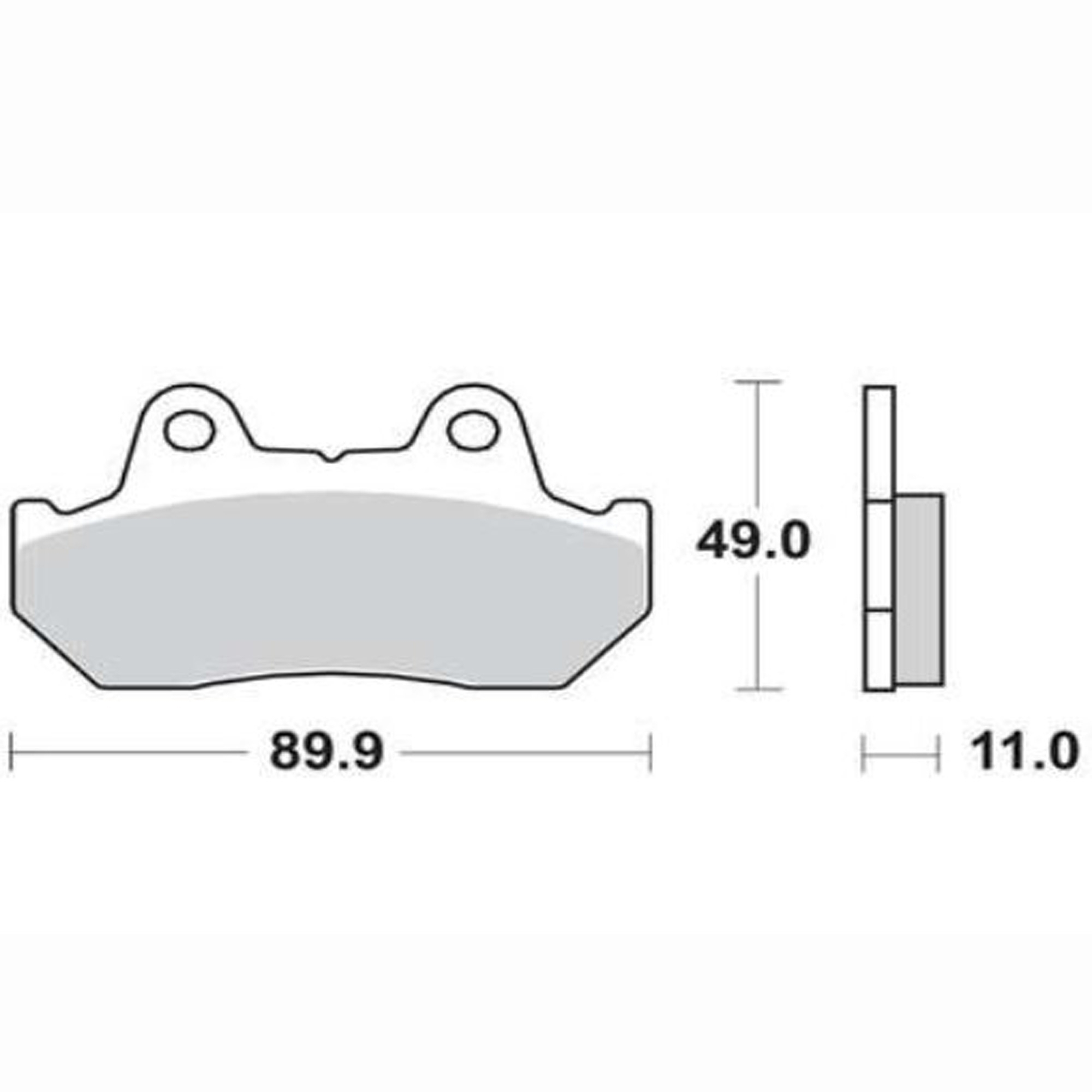 TRW MCB512 Bremsbeläge für Honda CB CBR CBX CMX CX GB GL NS VF VFR XL XLV