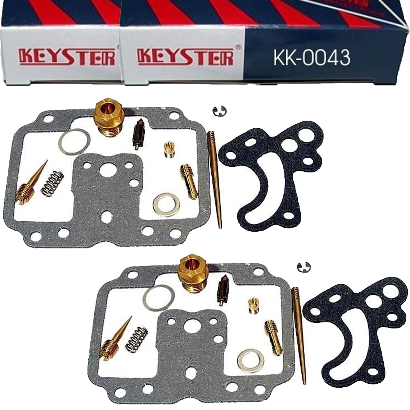 2x Keyster KK-0043 Vergaser Reparatursatz für Kawasaki Z 750 B Twin 1976 - 1978 KZ750B