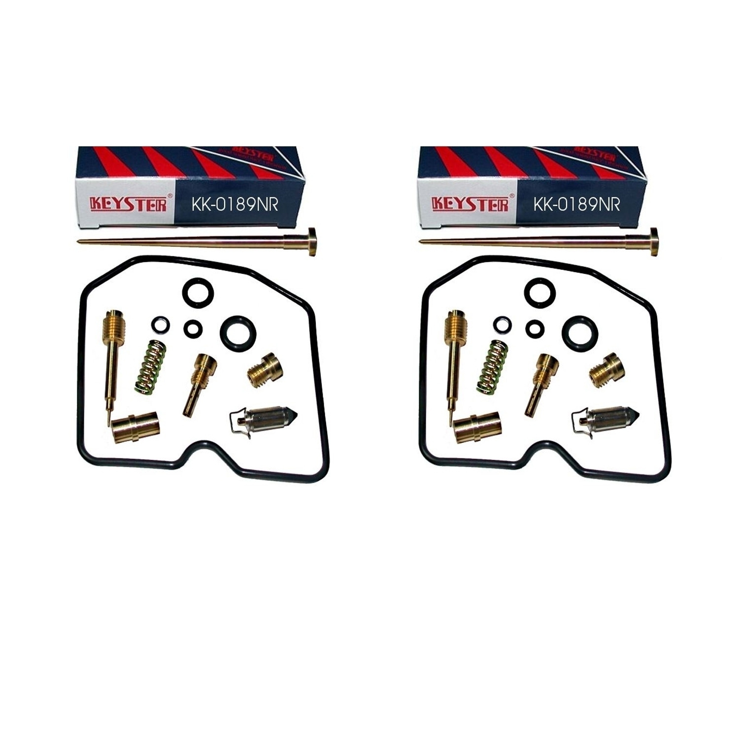 2x Keyster KK-0189NR Vergaser Reparatursatz für Kawasaki GPZ 500 S EX500A EX500D GPZ