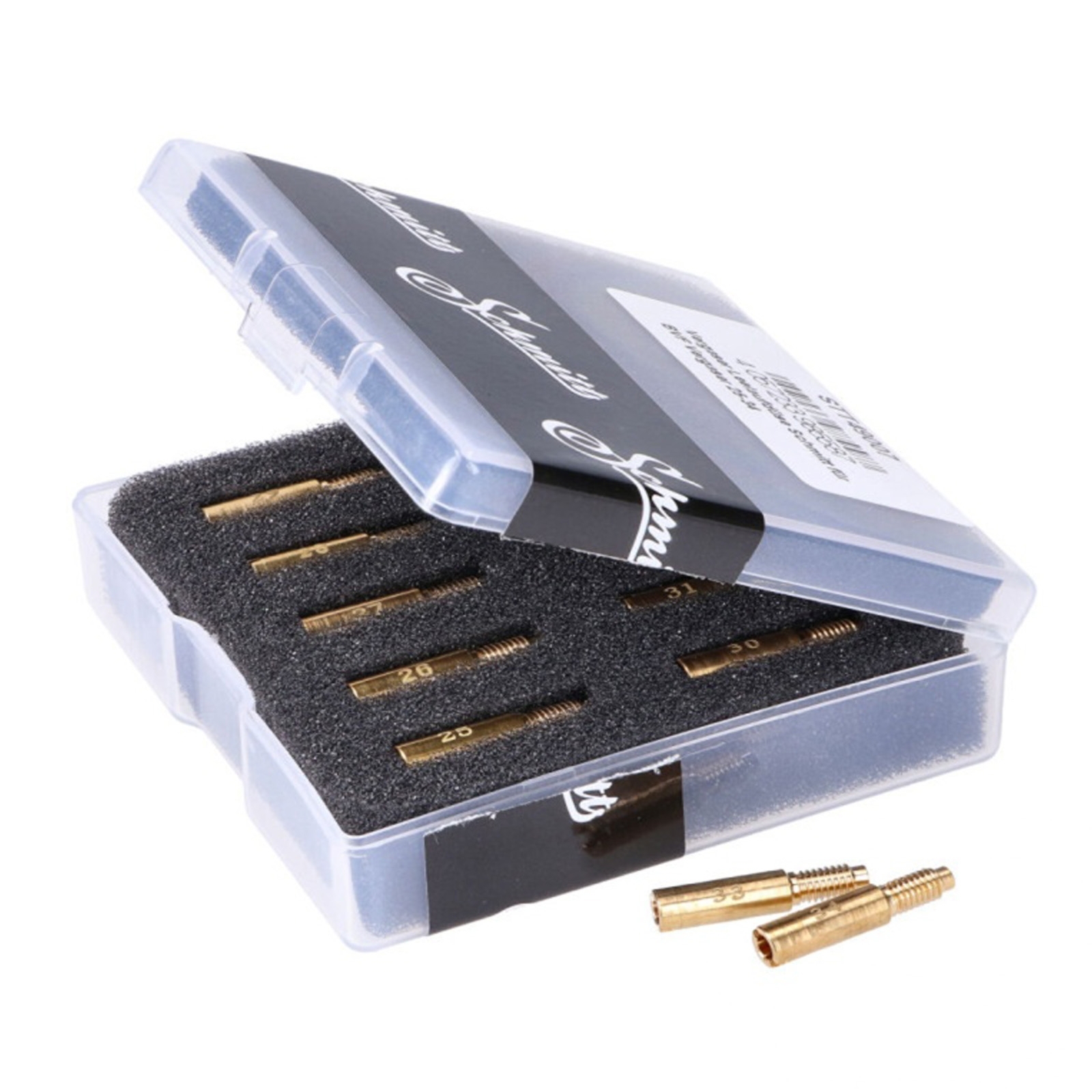 Schmitt Leerlaufdüsen 25-34 für BVF Vergaser Simson S50 S51 KR51/1 KR51/2 Schwalbe S83 S70 SR83