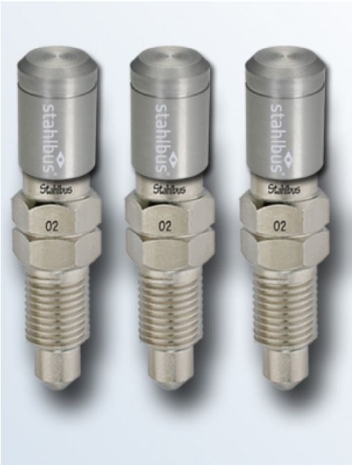 3x stahlbus Schnell-Entlüfterschraube Entlüftungsventil 3/8 Zoll-24UNFx16 + Alukappen Natur