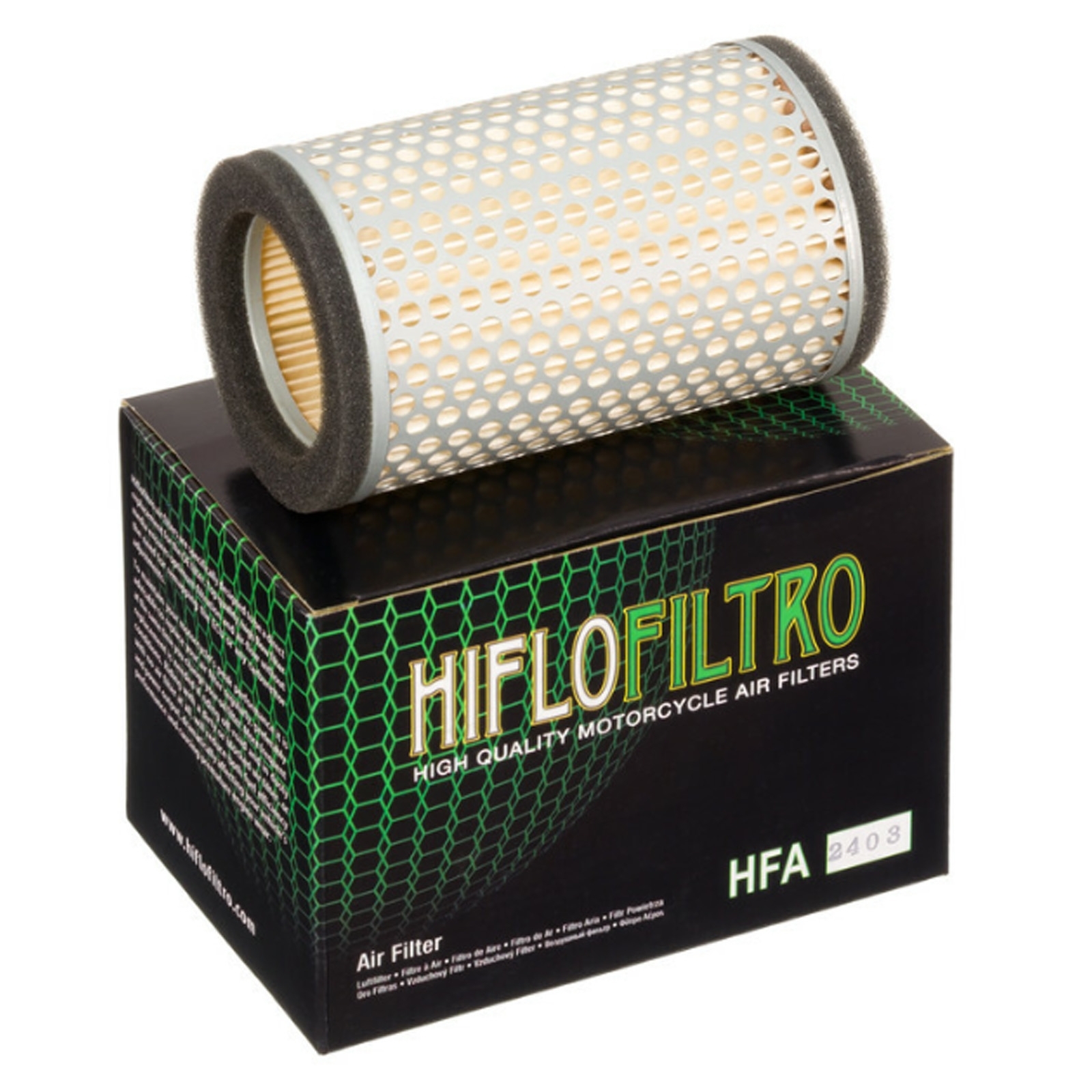 HIFLO HFA2403 Luftfilter für Kawasaki Z650 1977-1981 Z400 1974-77 KX125