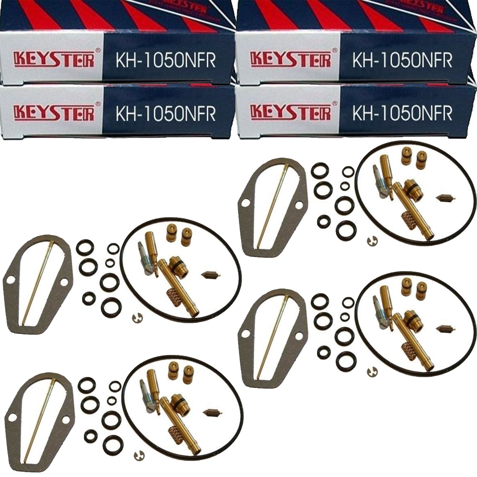 4x Keyster KH-1050NFR Vergaser Reparatursatz für Honda CB500 K Four 1971 - 1977