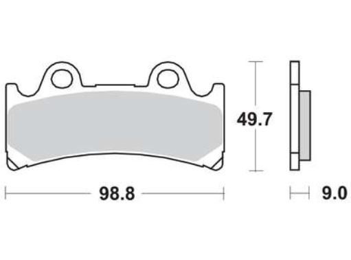 TRW MCB656 Bremsbeläge vorne für Yamaha YZF750 R FZR1000 Triumph Daytona 900