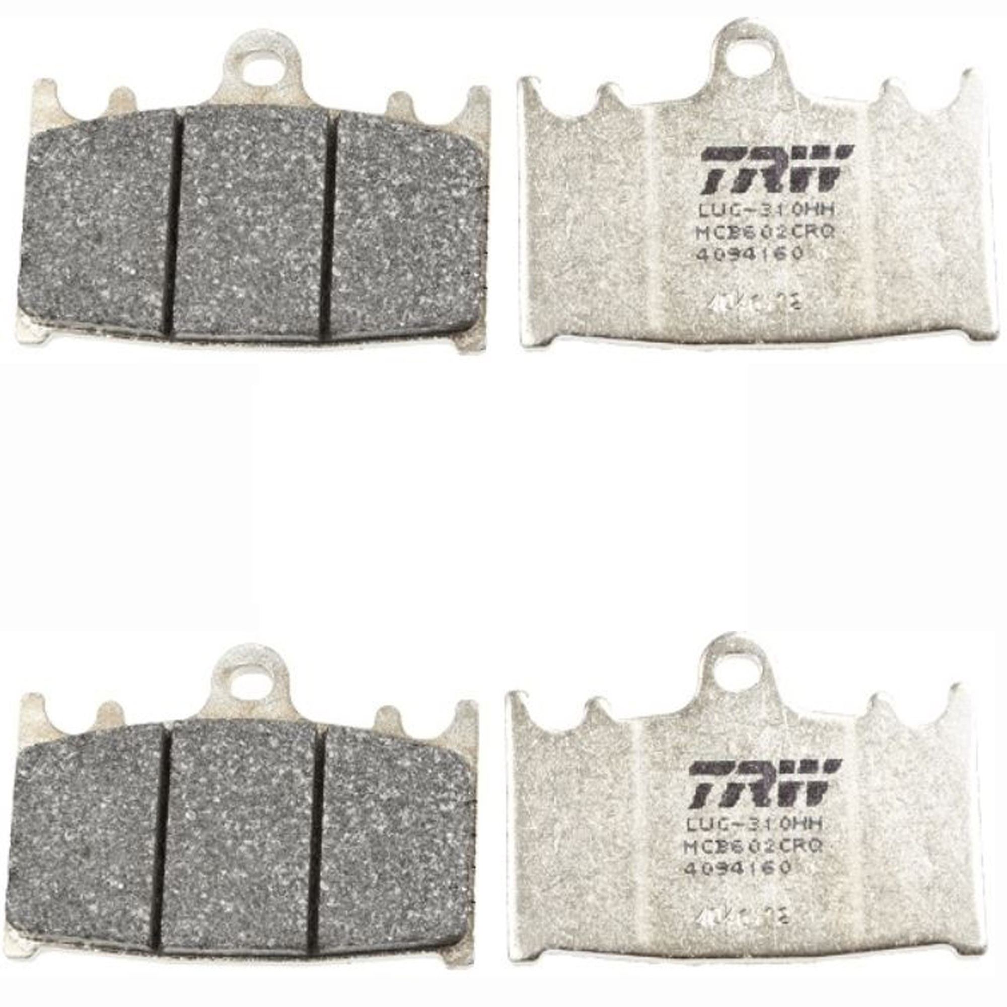 2x TRW Race Bremsbeläge MCB602CRQ Suzuki GSR 600 GSXR 600 750 SV 1000 Kawasaki
