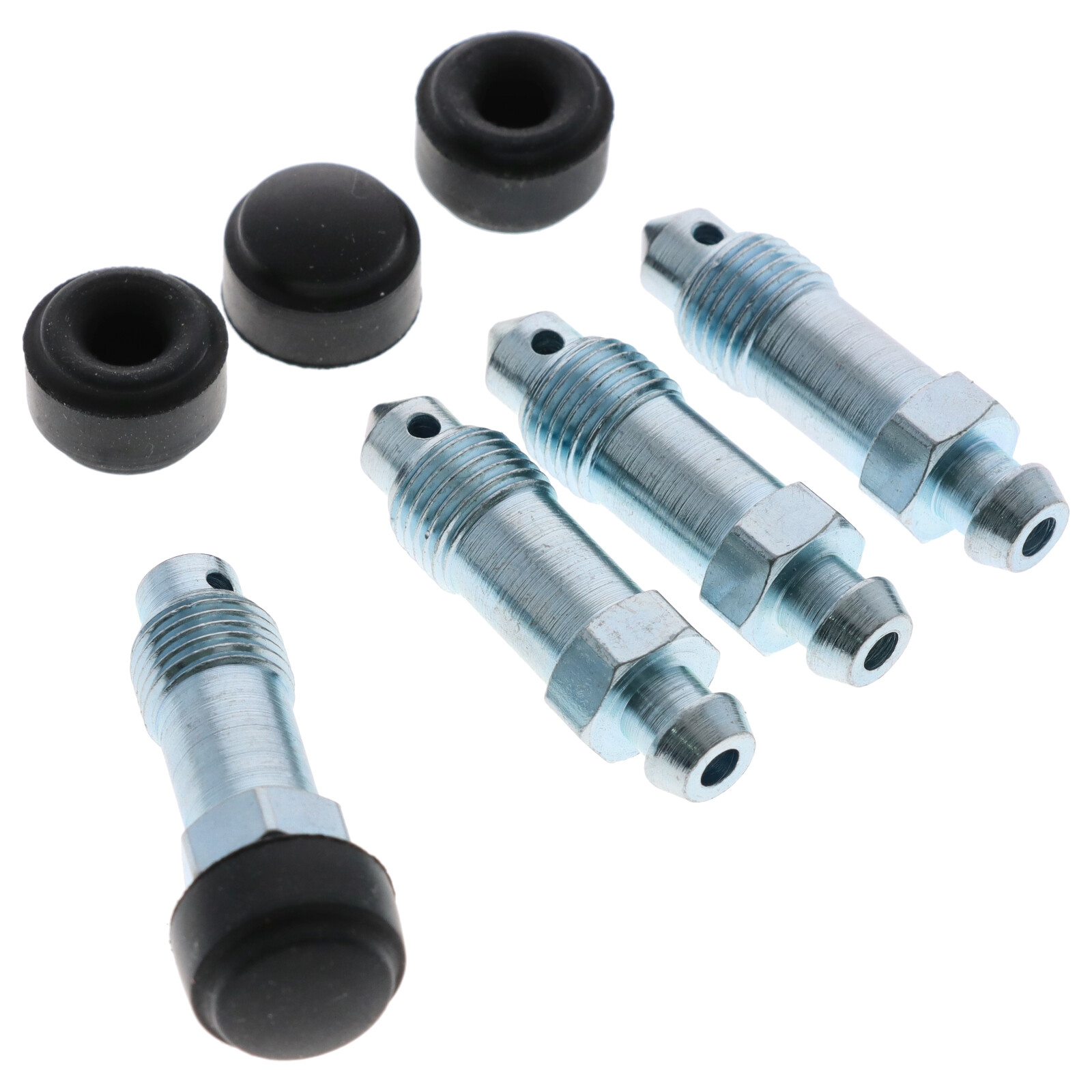 4x Quick Brake QB0018-4 Bremsen Entlüfterschraube Entlüftungsventil M10x1x36.5 SW10 mit Kappen