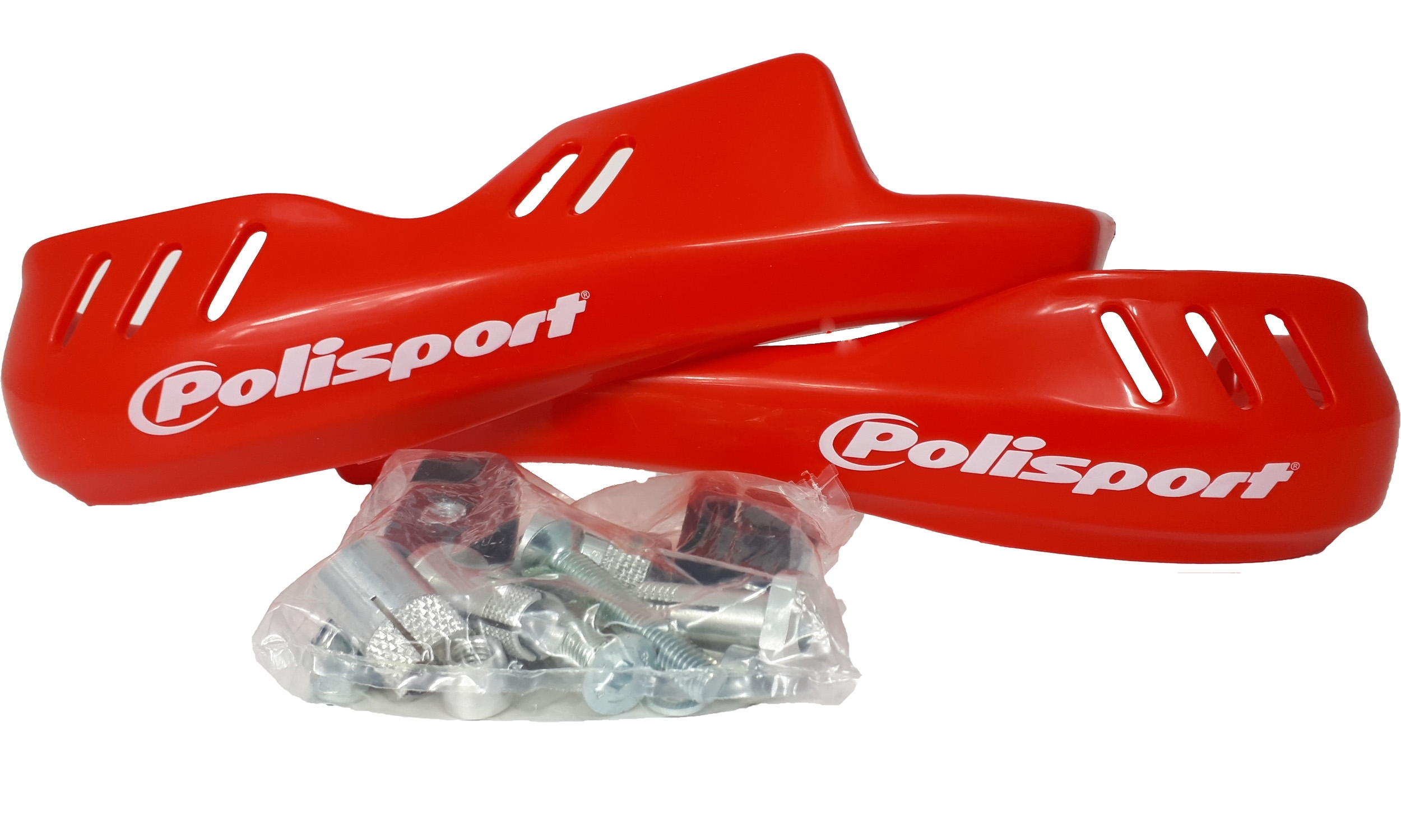 Polisport Handprotektoren Paar     INTEGRAL     ROT     8318000230     NEUE AUSFÜHRUNG MIT LENKERINNENHÜLSEN 13-18mm