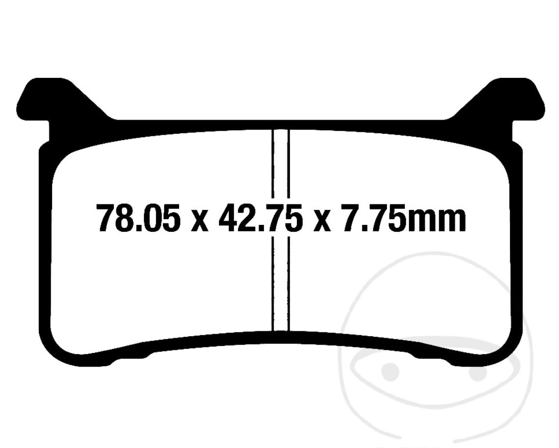 EBC Bremsklötze vorne EPFA700HH für Honda CB 1000 RA RS CBR1000RA RR-R VFR800F X