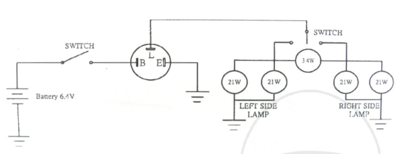 JMP 7054760 BD08-U0010 Blinkrelais Blinkgeber 6 Volt 21 Watt 3-polig für Standardblinker