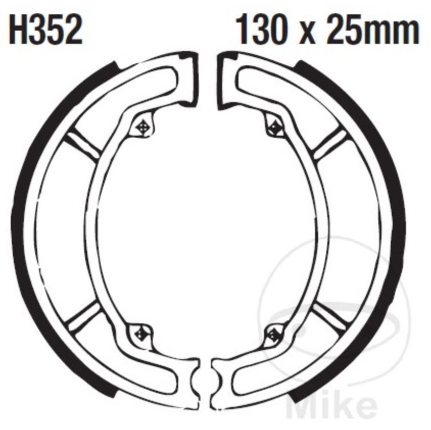 Bremsbacken ohne Federn für Honda NES @/ Arobase SH SCV SES Dylan PES NHX PCX