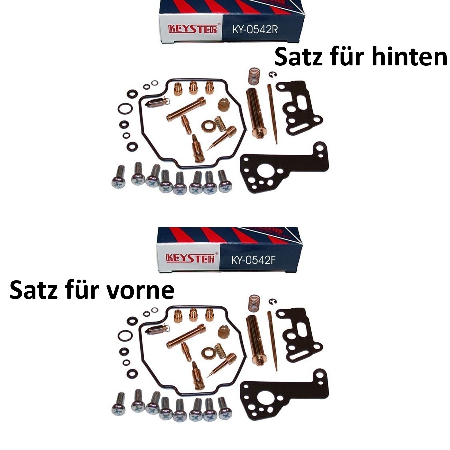 2x Vergaser Reparatur-Satz vorne + hinten für Yamaha XV535Virago 1989-2002