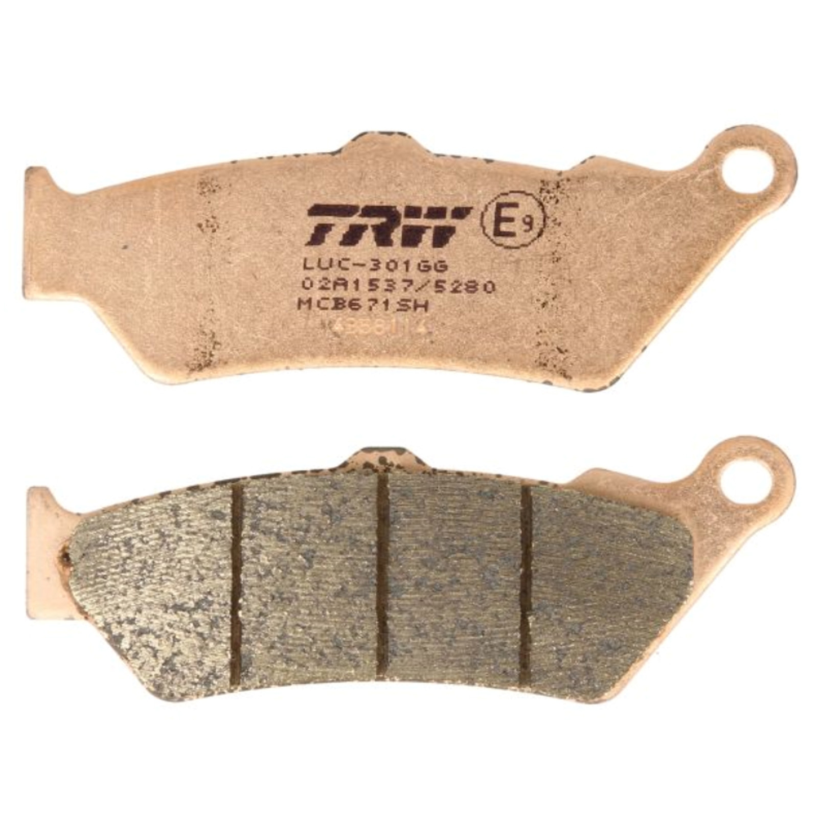 TRW MCB671SH Sintermetall Bremsbeläge hinten für BMW R1200 R1250 Ducati Diavel Moto Guzzi Triumph