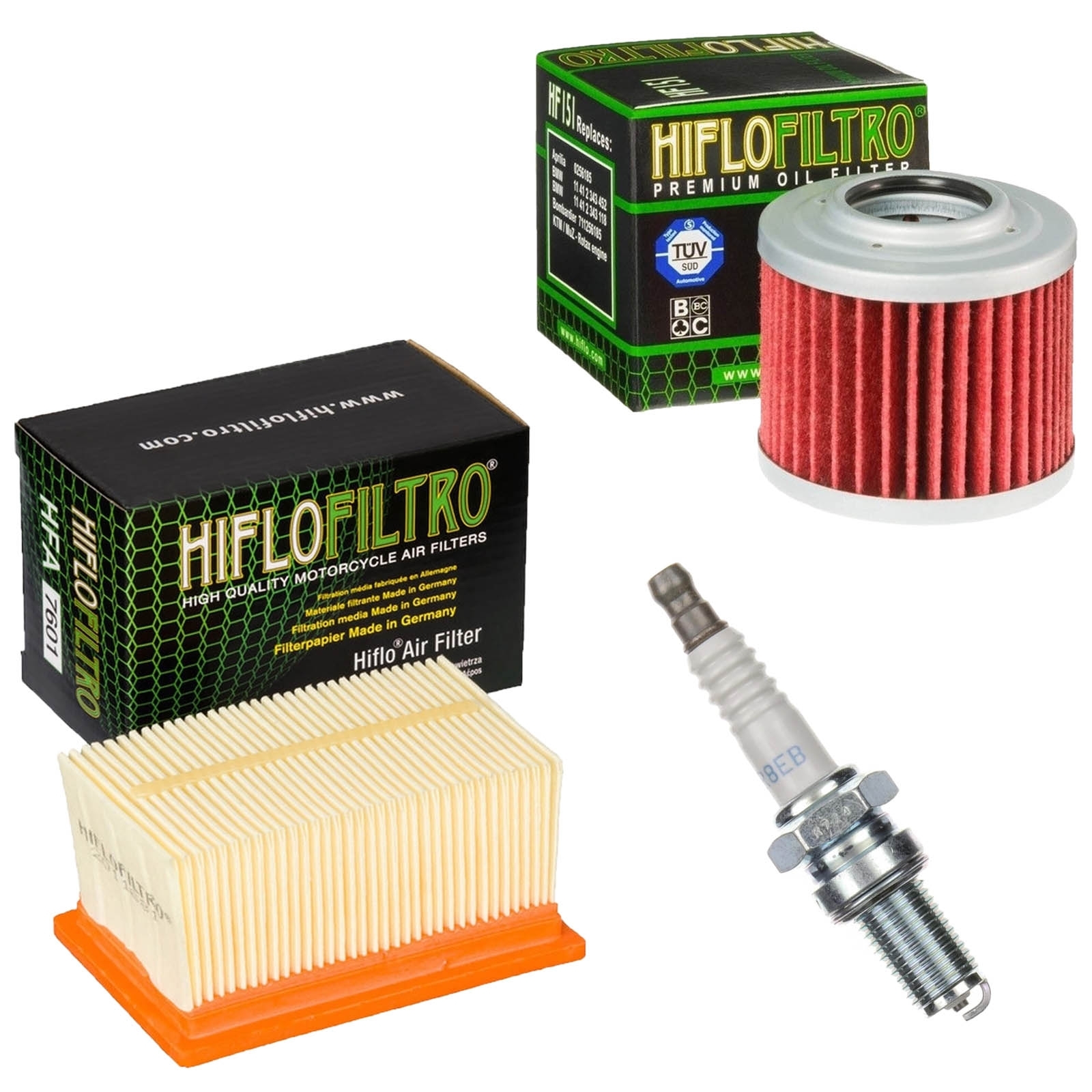 Inspektionskit für BMW F 650 GS 2004-2008 G 650 GS 2011-16 Luftfilter Ölfilter Zündkerzen