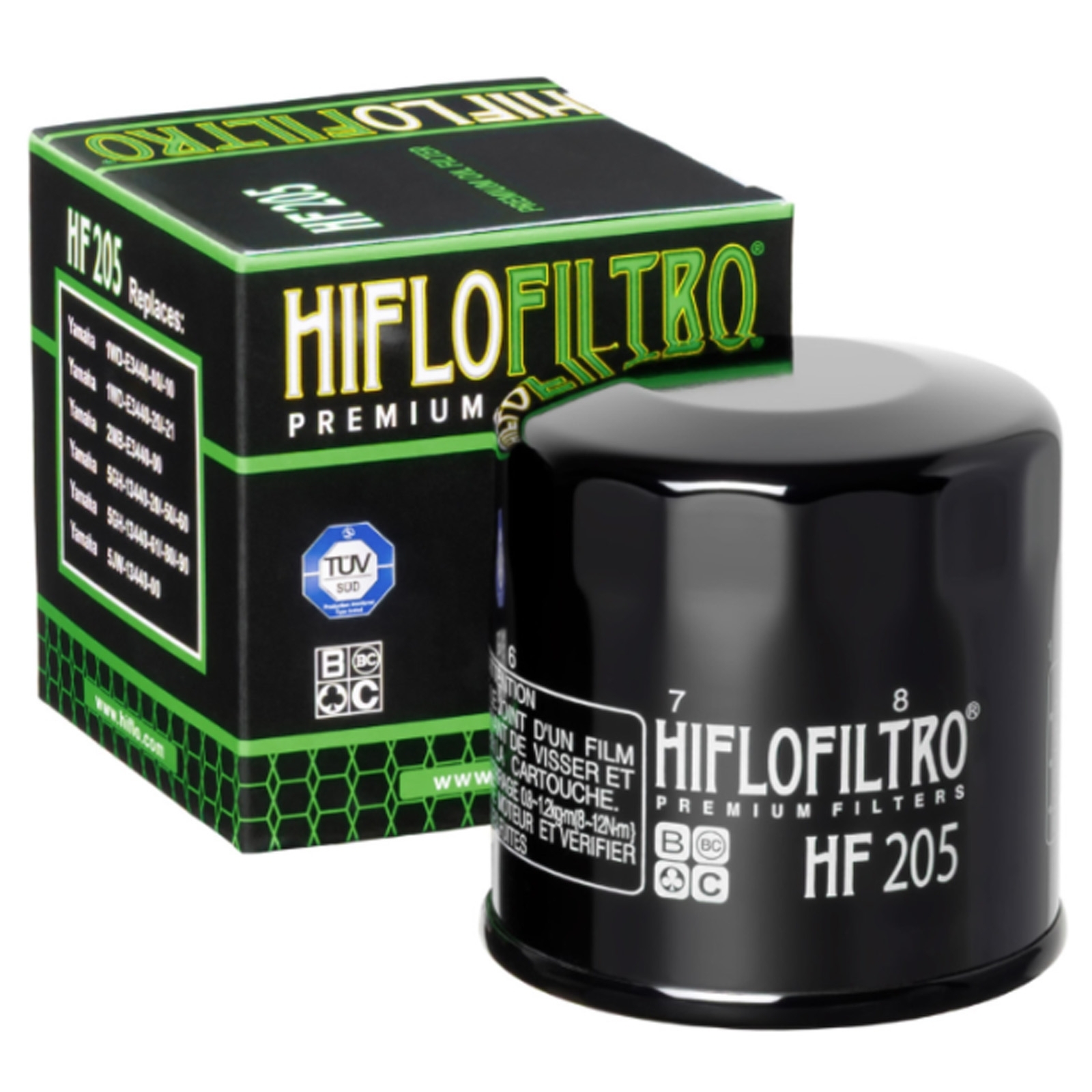 Hiflo HF205 Ölfilter für Yamaha MT07 700 MT09 900 R6 R7 Tracer 9 XSR900 XTZ700 YFM450 YFM700 YZFR1 YXZ