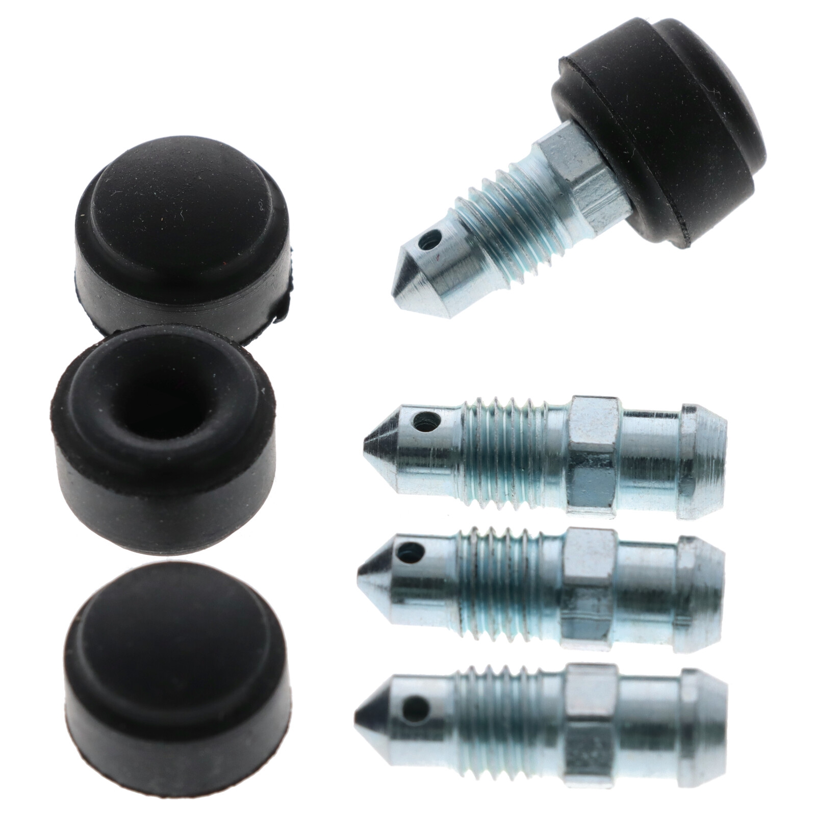 4x Quick Brake QB0053-4 Bremssattel Entlüfterschraube Entlüftungsventil M7x1x21.7 mit Kappen