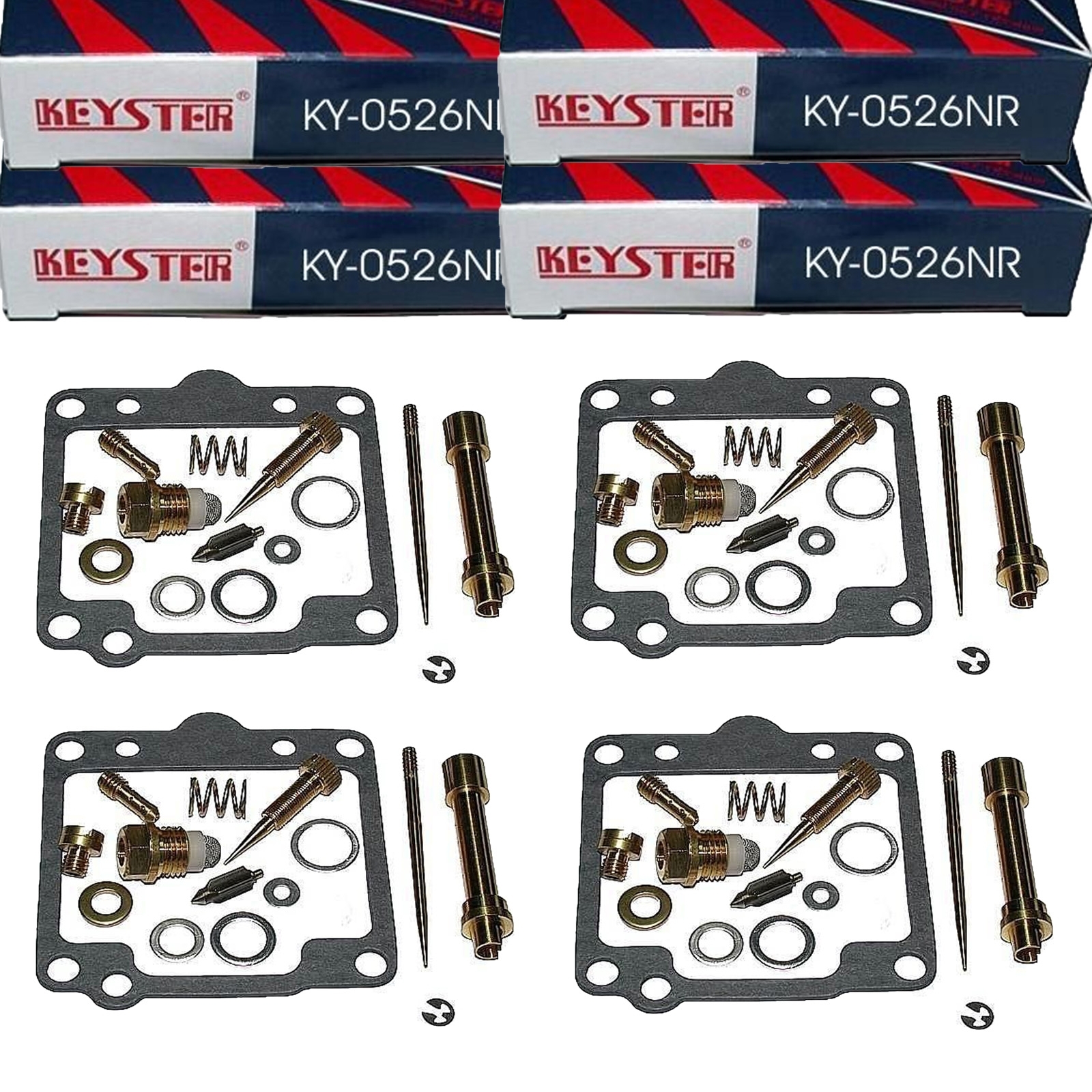 4x Keyster KY-0526NR Vergaser Reparatursatz für Yamaha XS1100 XS 1100 Typ 2H9