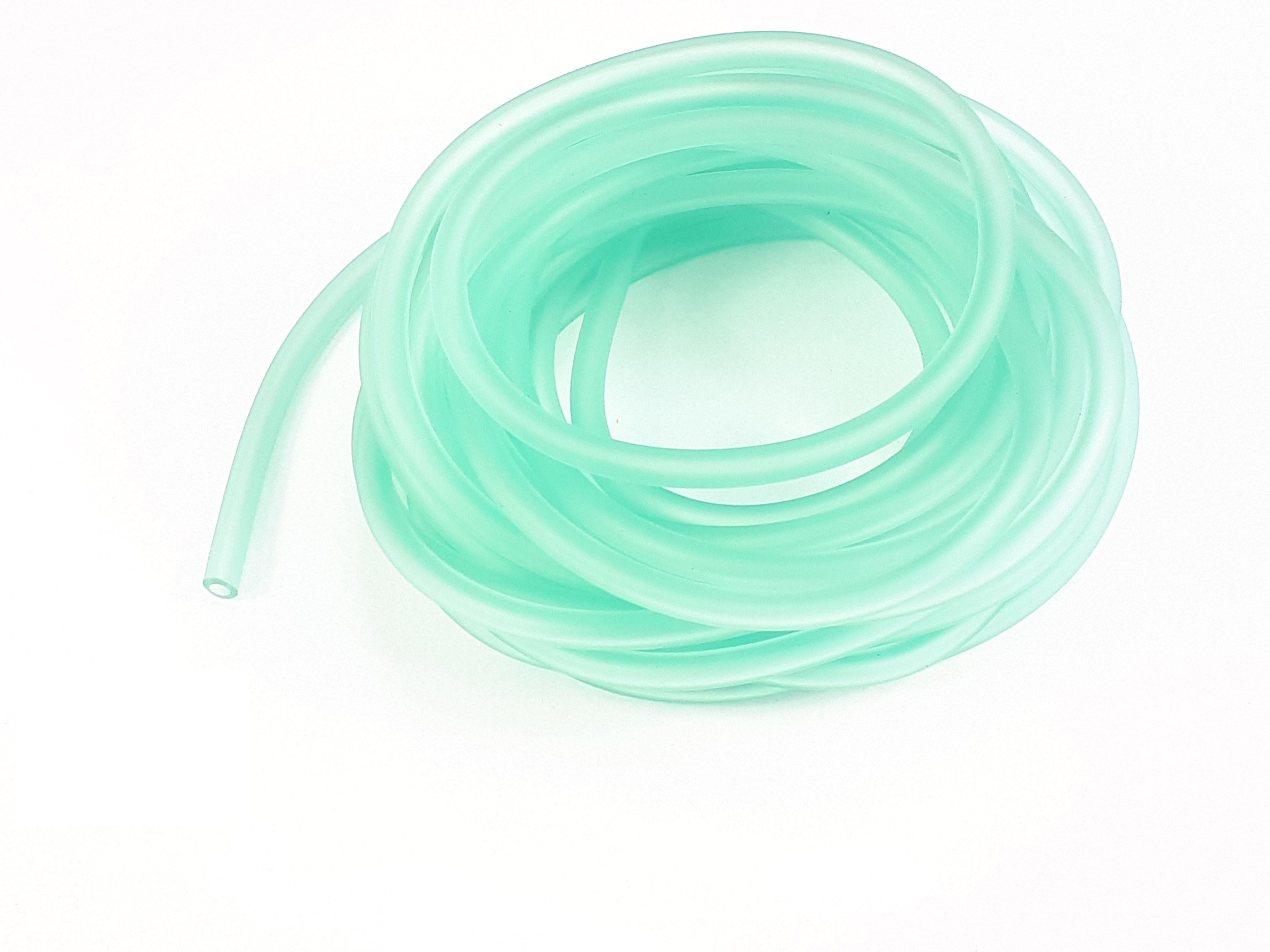 Ölschlauch Benzinschlauch Geschmischleitung 5mm / 7mm grün-transparent 1 Meter