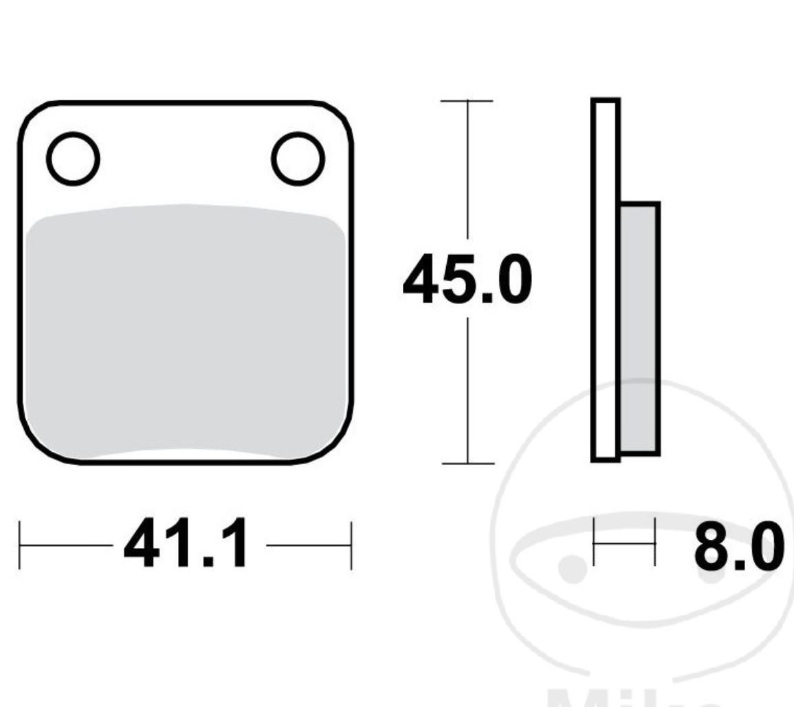 TRW Lucas Bremsbelagsatz vorne für Suzuki TS LT-A LT-F Kawasaki KVF Yamaha YFS YFM YFZ