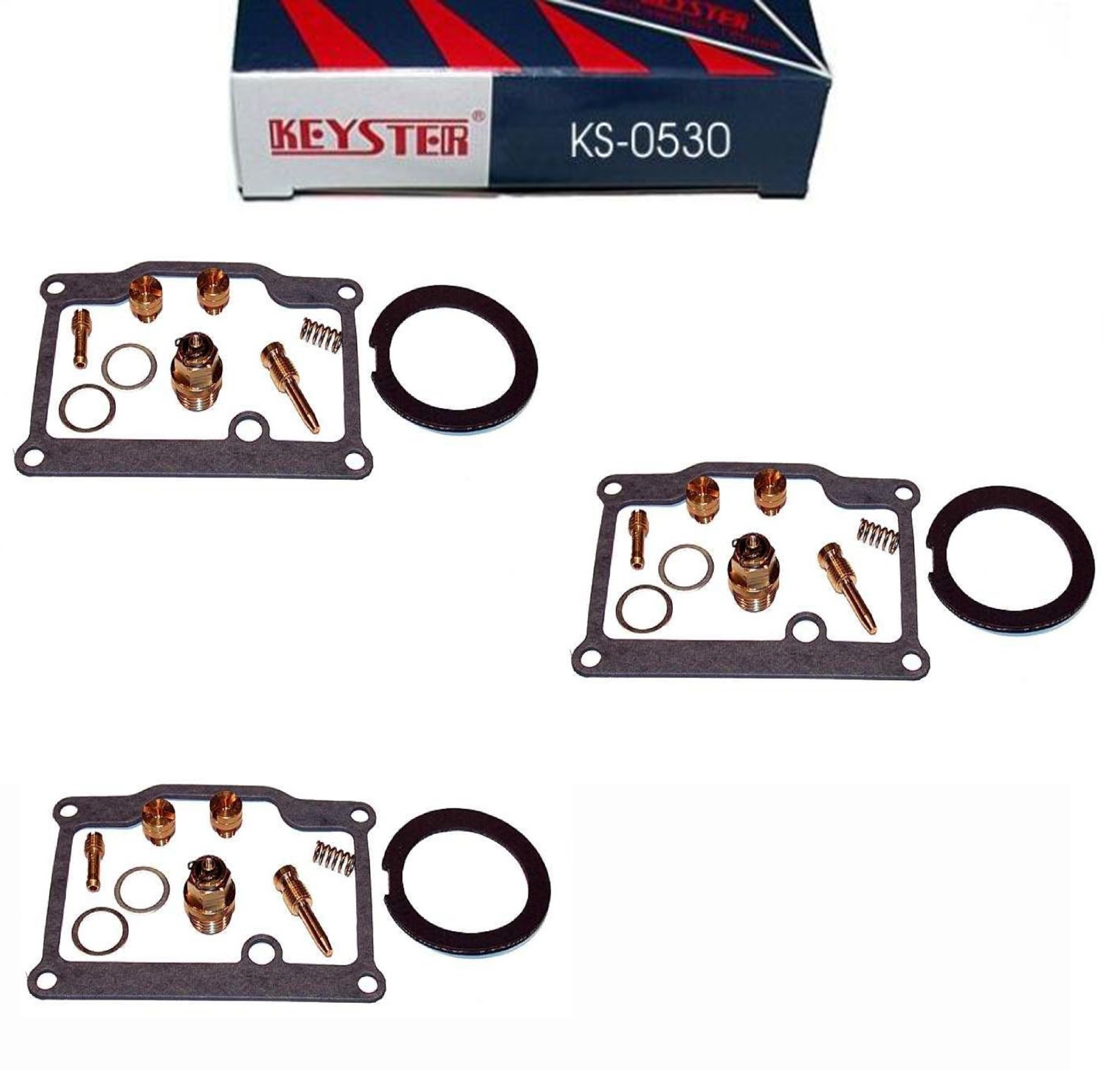 3x Keyster KS-0530 Vergaser Reparatursatz für Suzuki GT 750 1972 - 1973 GT750