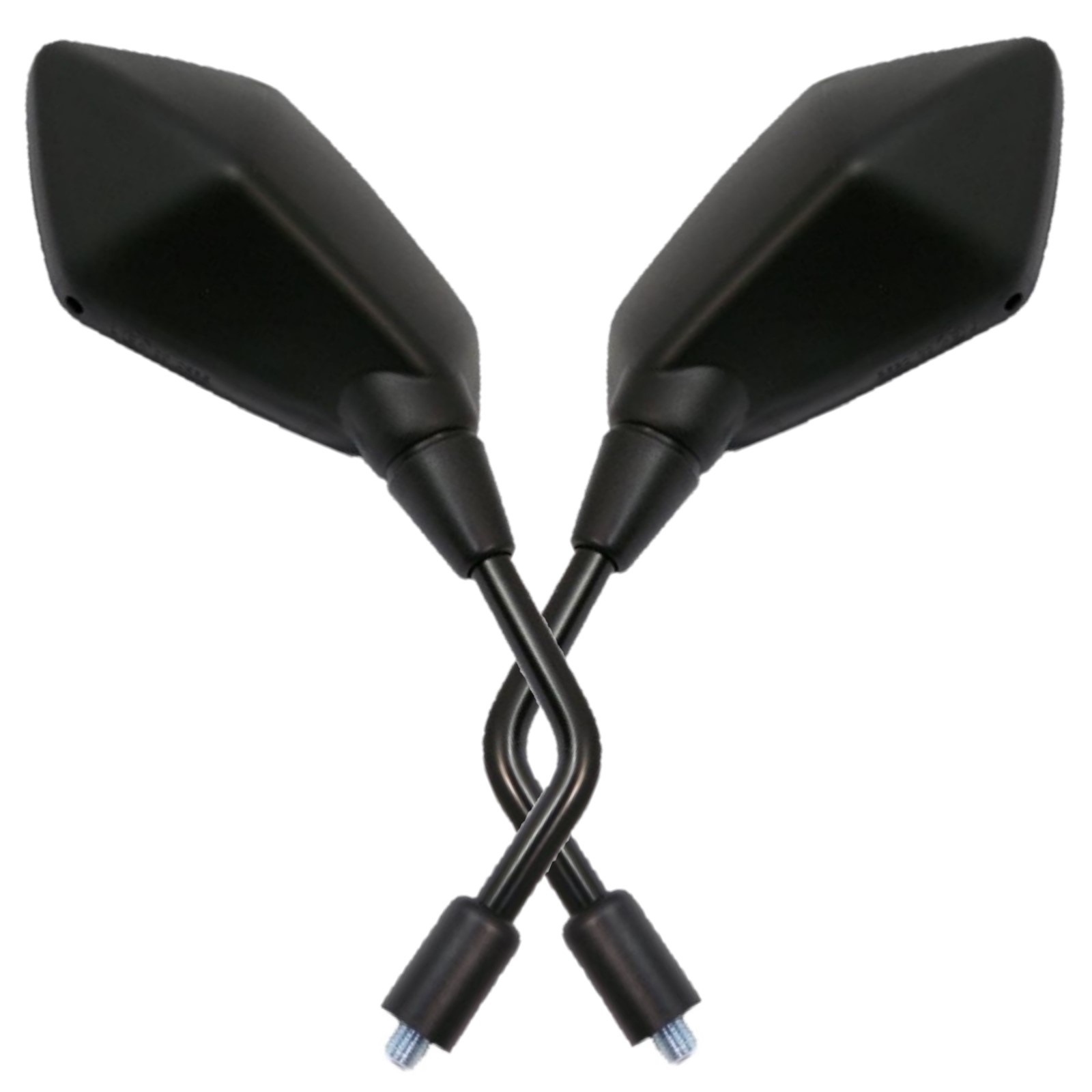 Spiegelpaar für Kawasaki Z 750 R M ABS 2011-2014 mit M10 x 1.25 mm Rechtsgewinde in schwarz