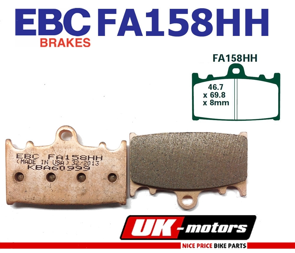 EBC Bremsen Set 2x MD3058X + 2x FA158HH für Suzuki GSXR600 GSXR750 TL1000