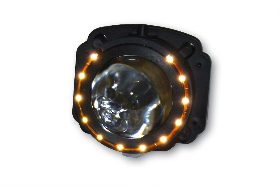 Ellipsoidscheinwerfer Abblendlicht mit LED Positionsleuchtenring H3 12V 55 Watt