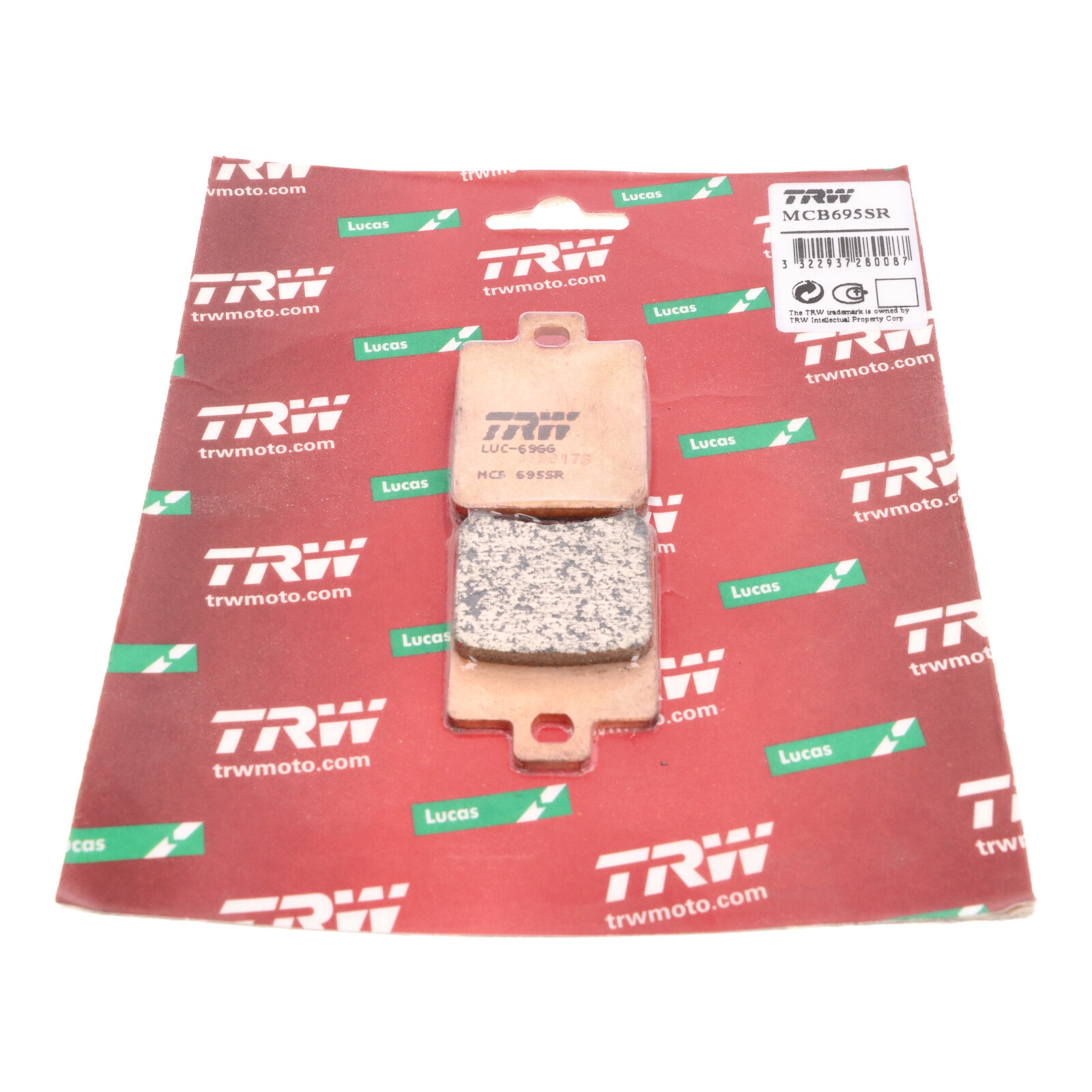 TRW MCB695SR Sintermetall Bremsbeläge für Gilera Runner DNA Fuoco Derbi Sonar Peugeot Speedfight