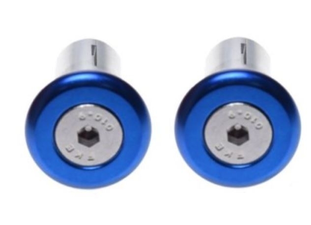 Motorrad Lenkerenden / Lenkergewichte 64g blau für Lenker mit 13-19 mm Durchmesser