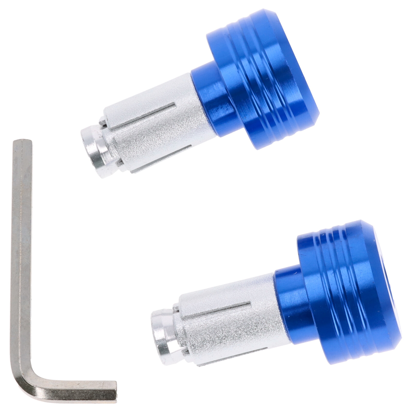 Motorrad Lenkerenden Lenkergewichte rund 103g blau für Lenker ab 18mm